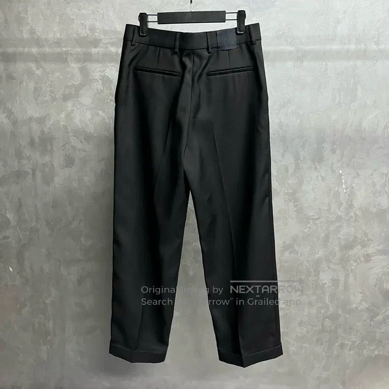 Louis Vuitton Louis Vuitton size US 48 25 New Black Solid Metallic Straig Size US 32 / EU 48 - 2 Thumbnail