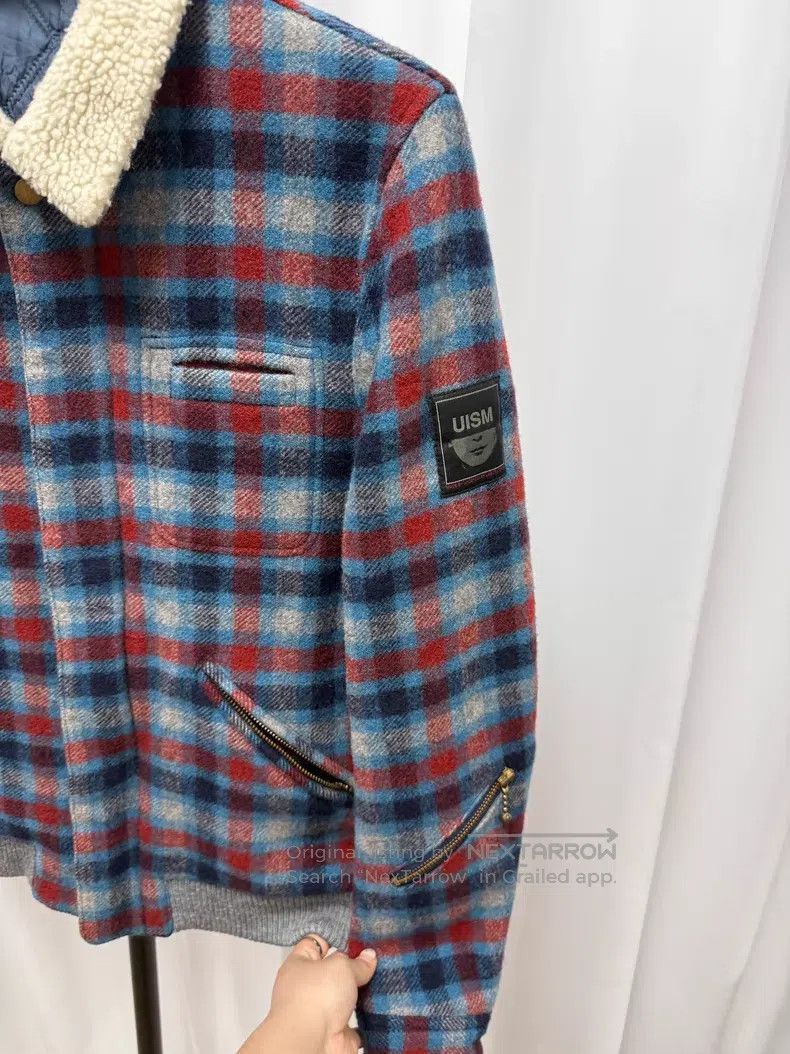 Undercover Undercover Size 3 Plaid shearling collar jacket with zip po Size L / US 10 / IT 46 - 3 Thumbnail