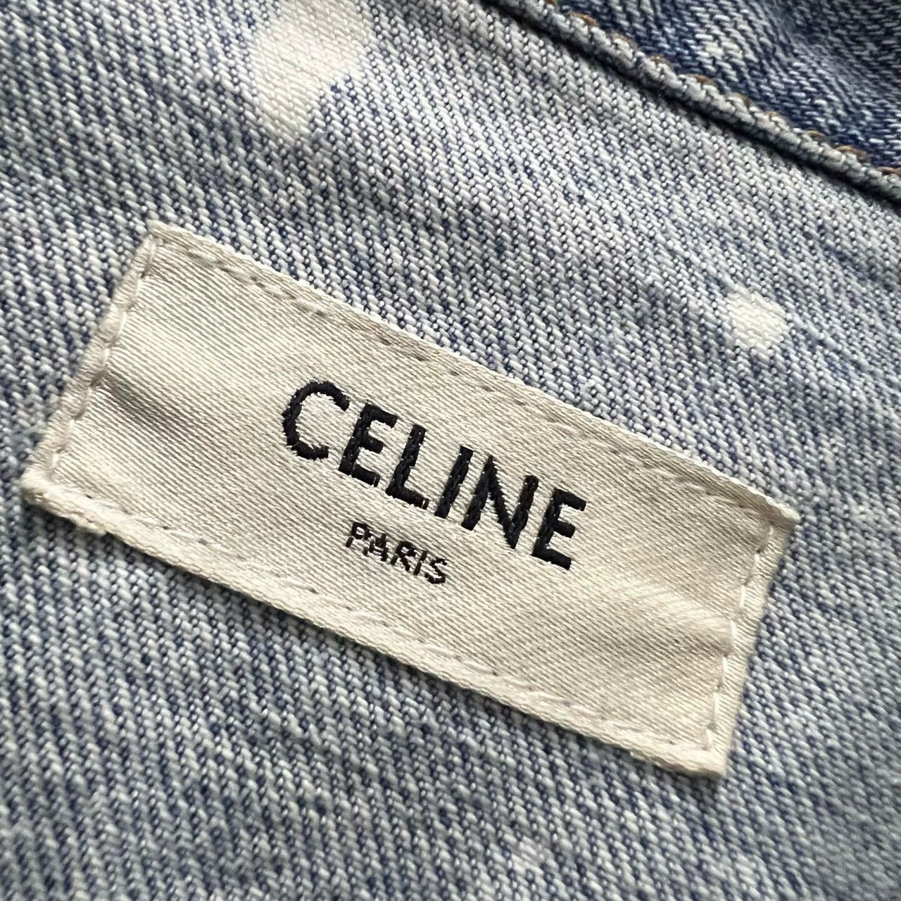 Celine celine distressed denim jacket in size small Size US S / EU 44-46 / 1 - 2 Thumbnail