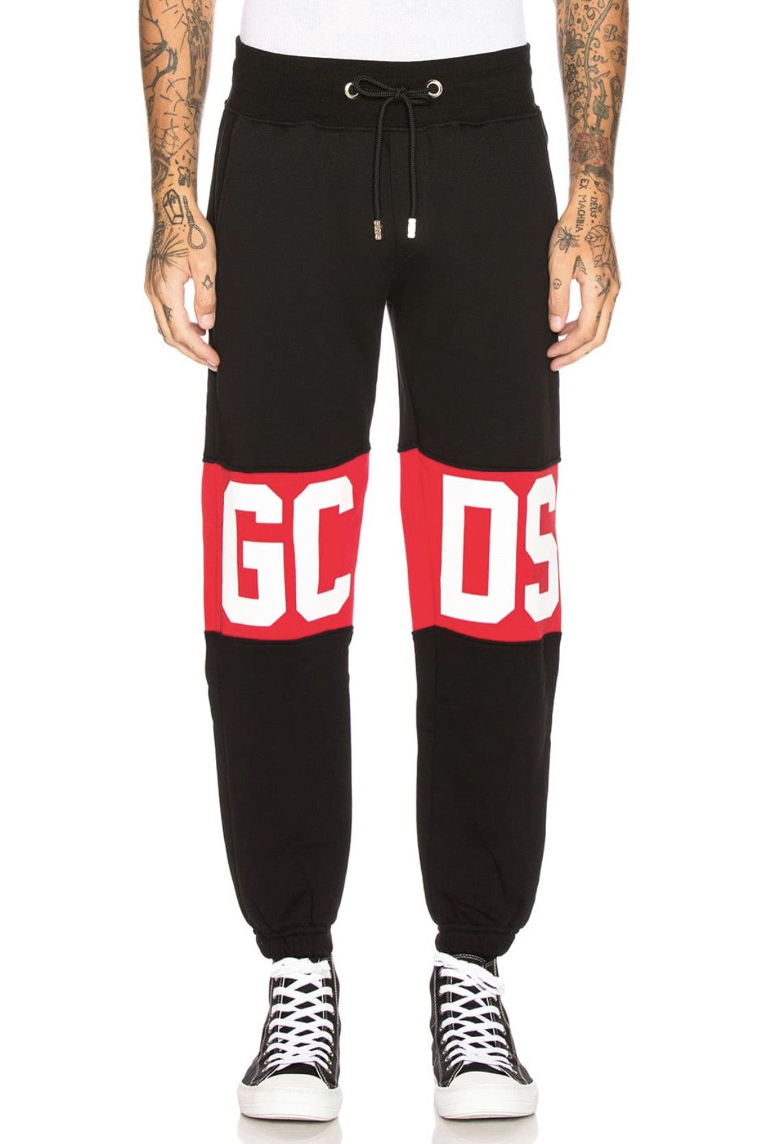 GCDS 💯Auth GCDS Pantalone Logo Drawstring Tracksuit Sweatpants Size US 31 - 12 Thumbnail