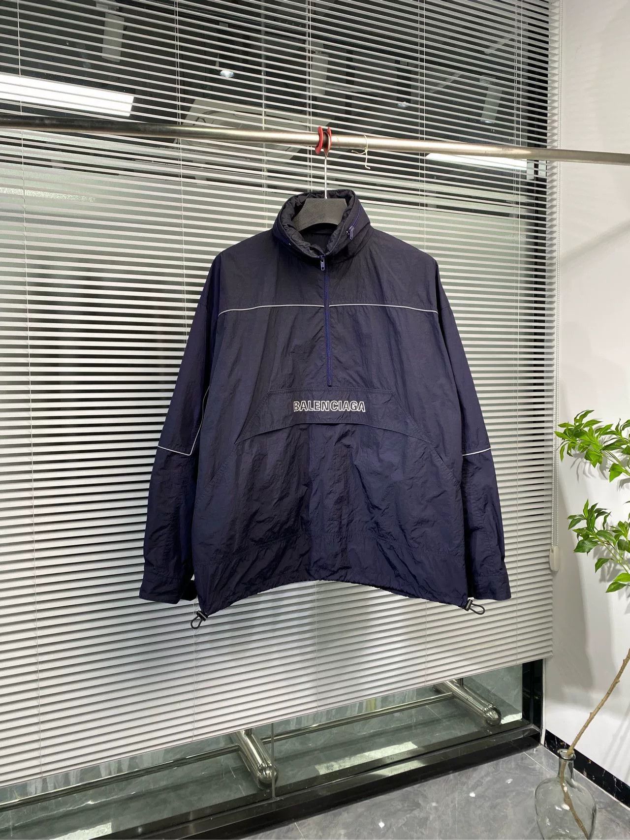 Balenciaga Balenciaga Half-Zip Logo Embroidery Jacket Size US XL / EU 56 / 4 - 1 Thumbnail