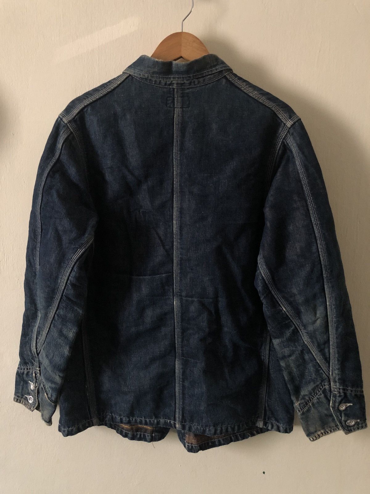 Japanese Brand Vintage Let It Ride ELT Japan Thrashed Chore Cowboy Jacket Size US M / EU 48-50 / 2 - 12 Thumbnail