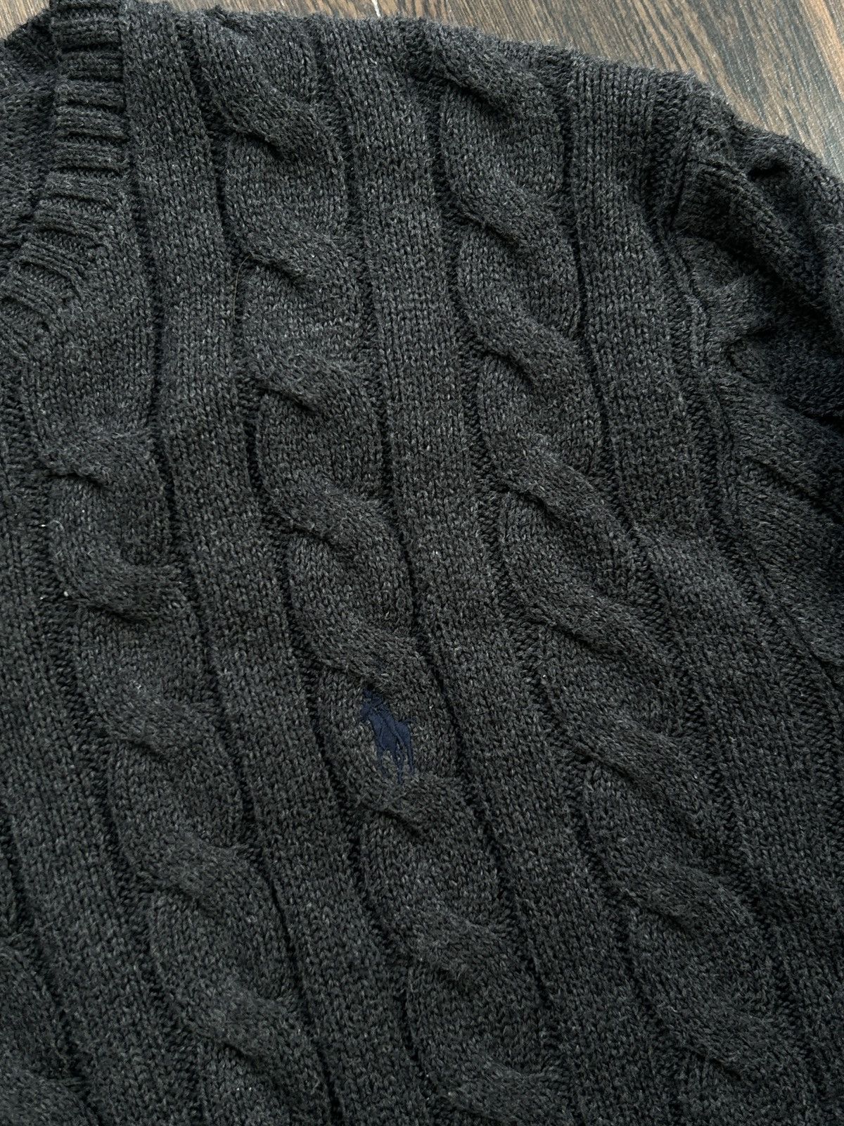 Polo Ralph Lauren × Ralph Lauren × Ralph Lauren Blue Label Vintage POLO RALPH LAUREN Cable Knit Sweater Size US XL / EU 56 / 4 - 4 Thumbnail