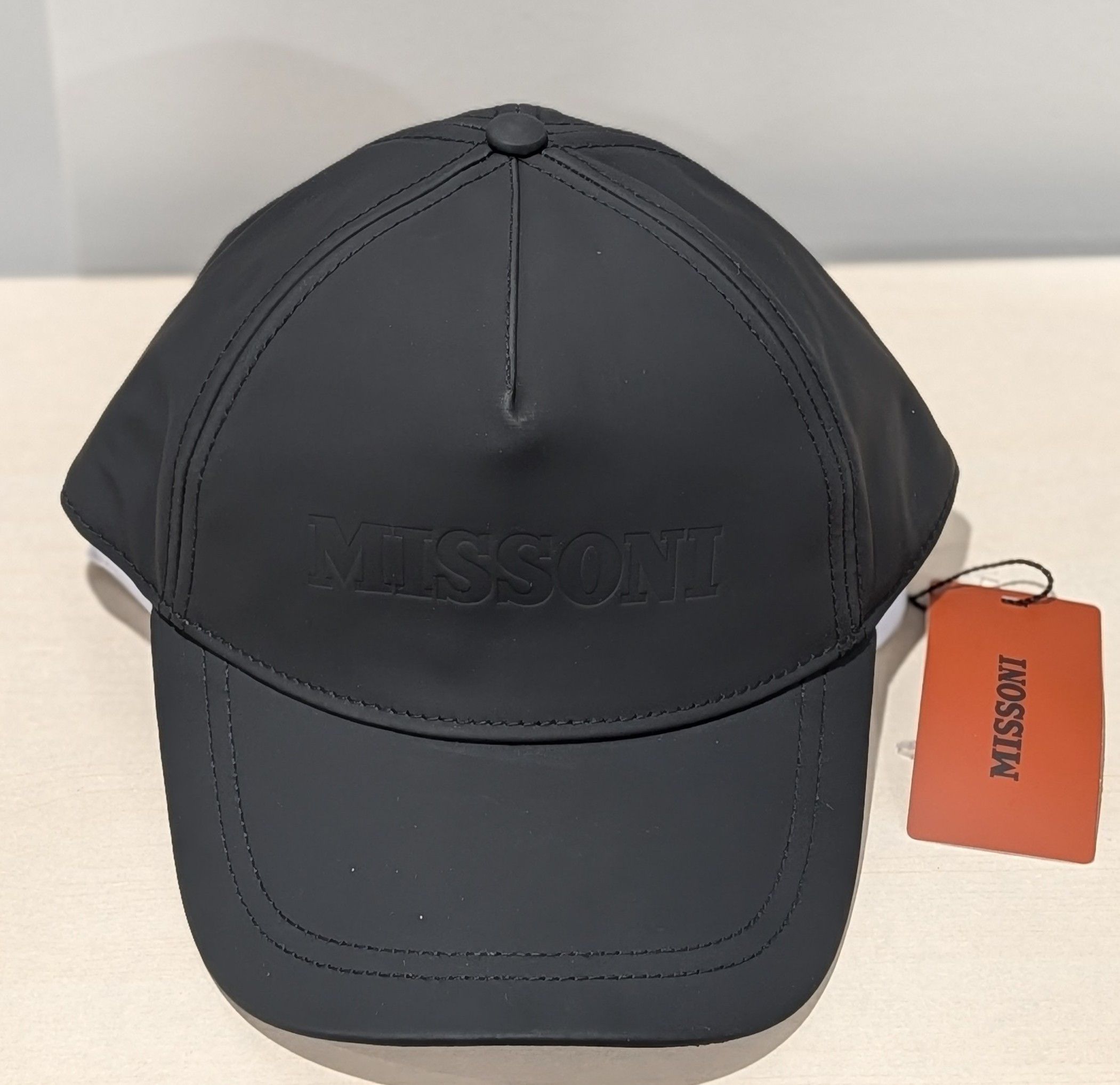 Missoni MISSONI Embossed Logo Baseball Cap Hat Black One Size Size ONE SIZE - 1 Thumbnail