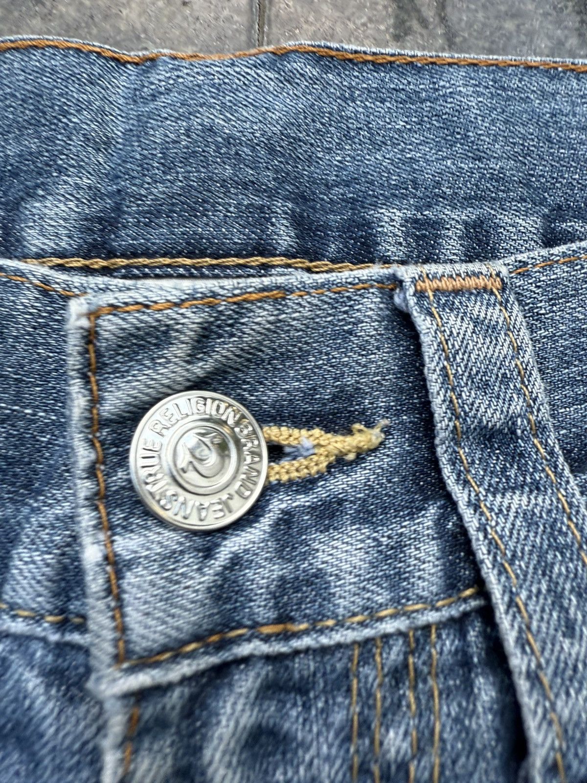 True Religion 90’s TRUE RELIGION RARE POCKET LOGO Y2K VINTAGE DENIM PANTS Size US 30 / EU 46 - 11 Thumbnail