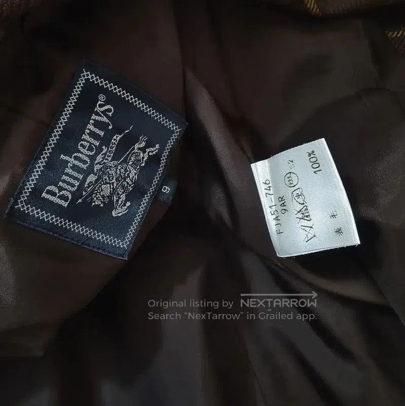 Burberry Burberry Coffee Check Wool Long Sleeve Cardigan. Size M / US 6-8 / IT 42-44 - 7 Thumbnail
