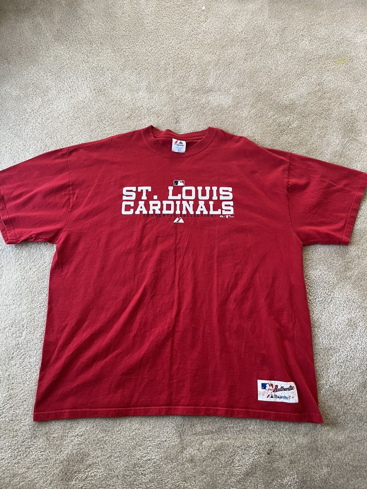 Majestic × Vintage Vintage 2005 St Louis Cardinals shirt Size US XXL / EU 58 / 5 - 1 Thumbnail