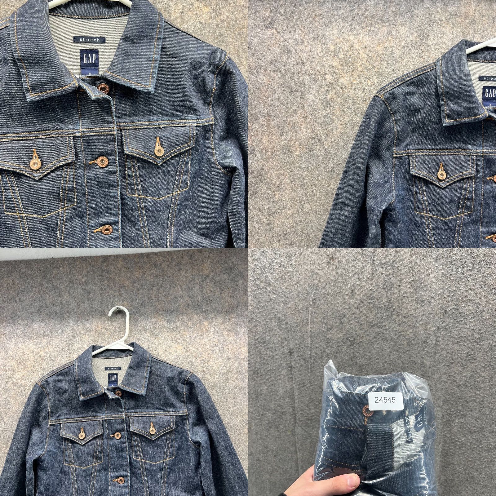 Gap Gap Denim Jacket Women Small Ladies Blue Indigo Vintage Trucker Button Down Vtg Stretch Size S / US 4 / IT 40 - 8 Thumbnail