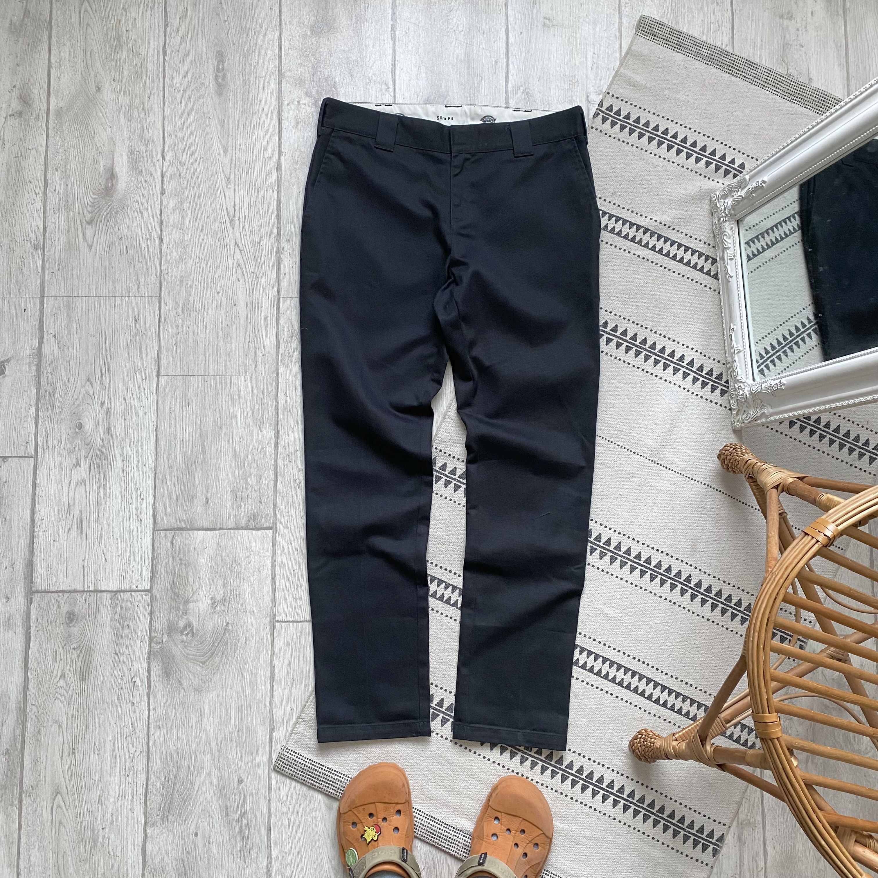Dickies Vintage Diskies Work pants Slim Chinos Skater trousers Size US 32 / EU 48 - 1 Thumbnail