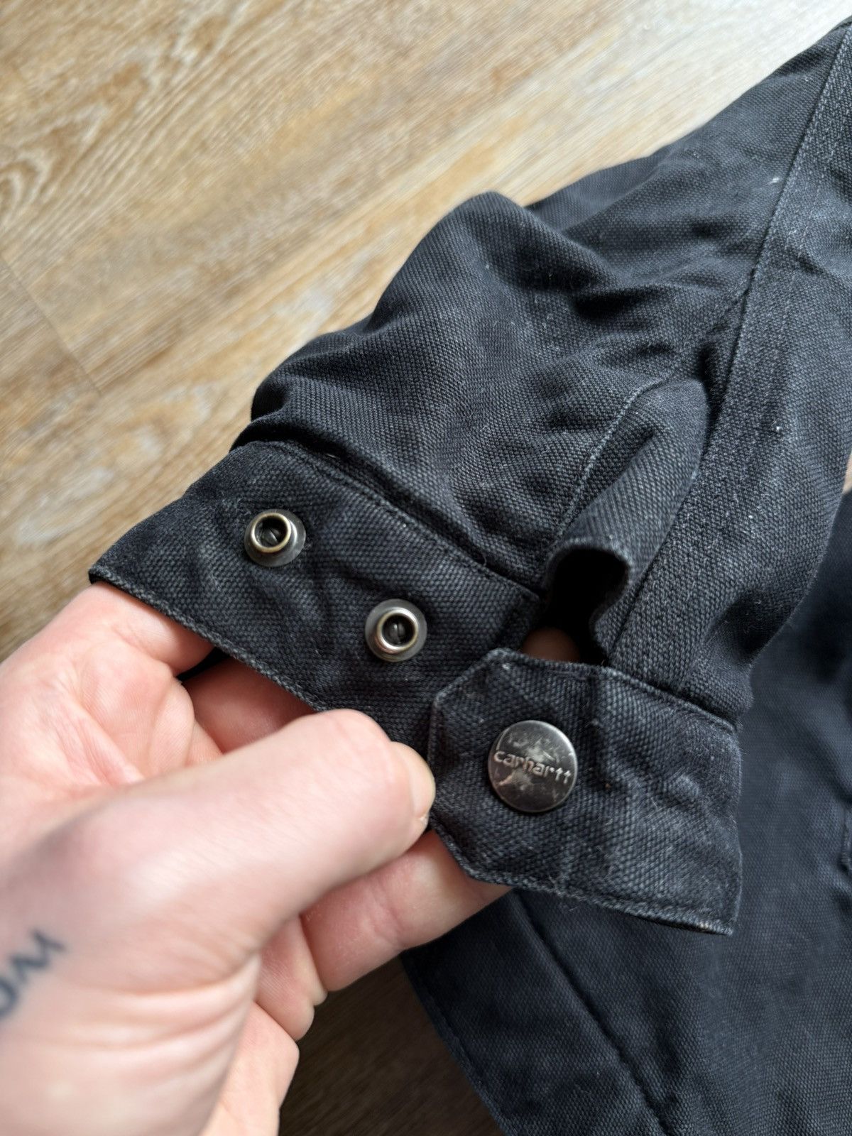 Carhartt × Vintage Vintage Carhartt Detroit Workwear Black Jacket Size US XXL / EU 58 / 5 - 5 Thumbnail