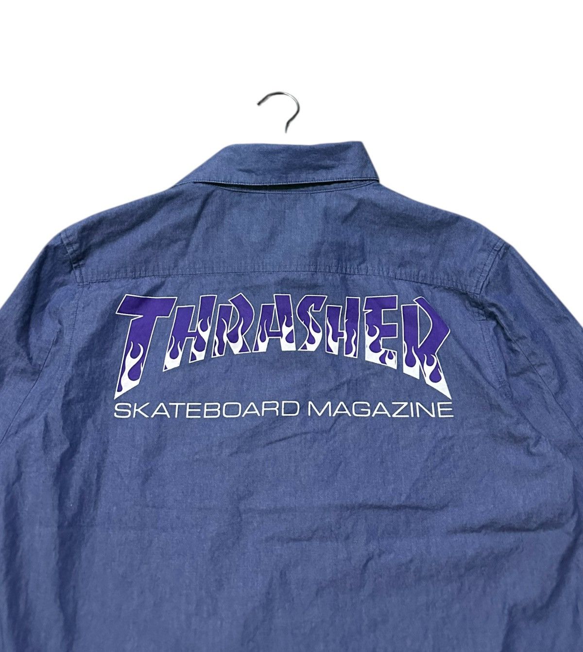 Thrasher Thrasher denim shirts backhit Size US M / EU 48-50 / 2 - 5 Thumbnail