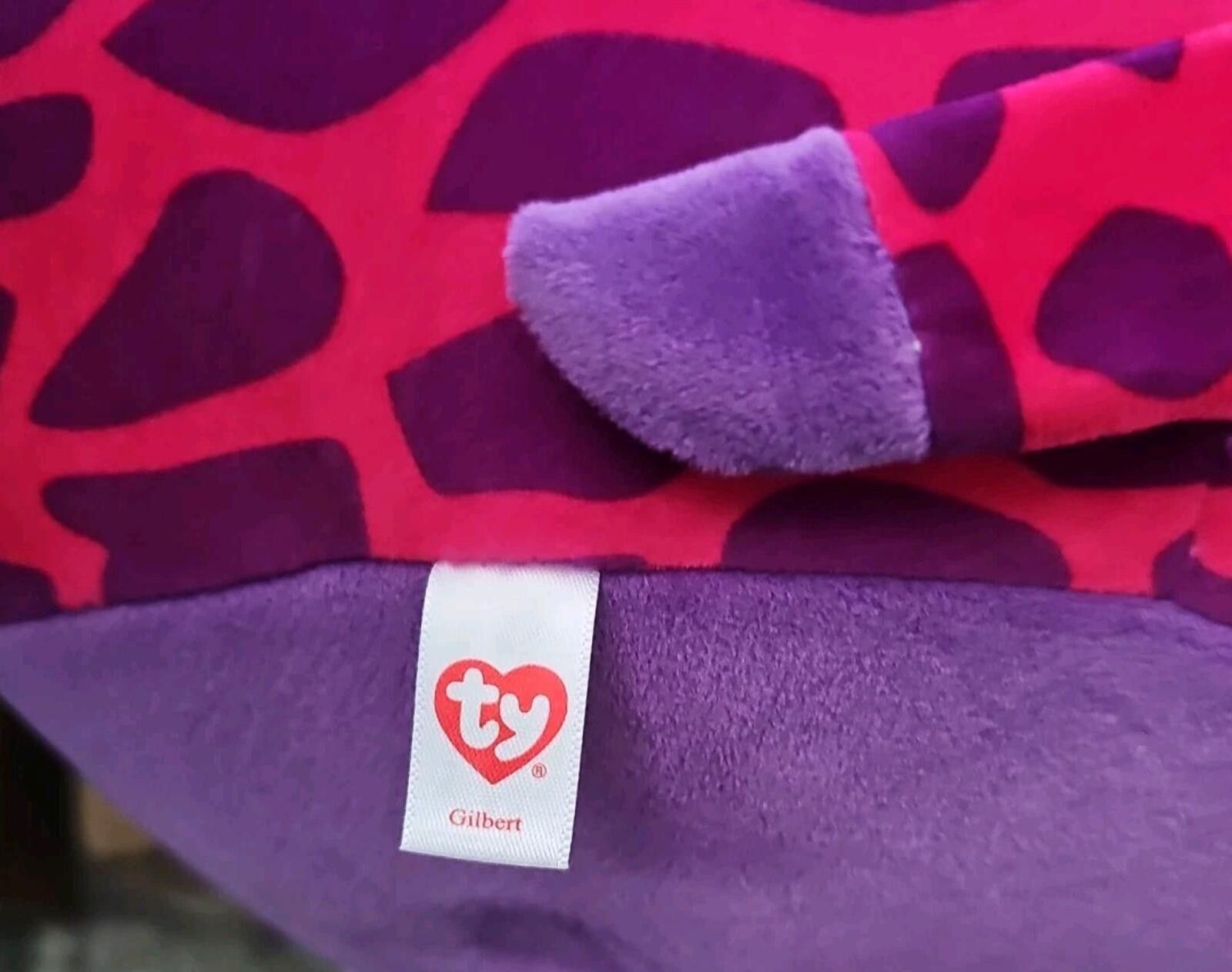 Tyler The Creator TY Squish A Boos Gilbert Pink Purple Giraffe 12” Plush Size ONE SIZE - 4 Thumbnail