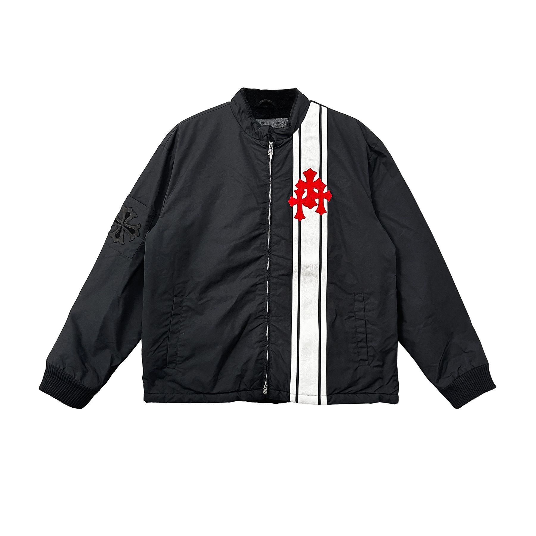 Chrome Hearts Chrome Hearts Faux Fur Lined Triple Cross Patch Jacket Size US M / EU 48-50 / 2 - 1 Thumbnail