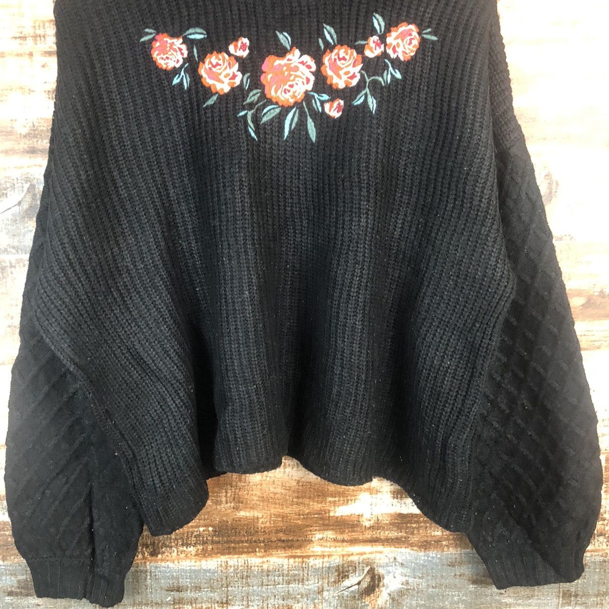 Japanese Brand DL Day Cassin Favor Black Knitwear #C596 Size L / US 10 / IT 46 - 3 Thumbnail