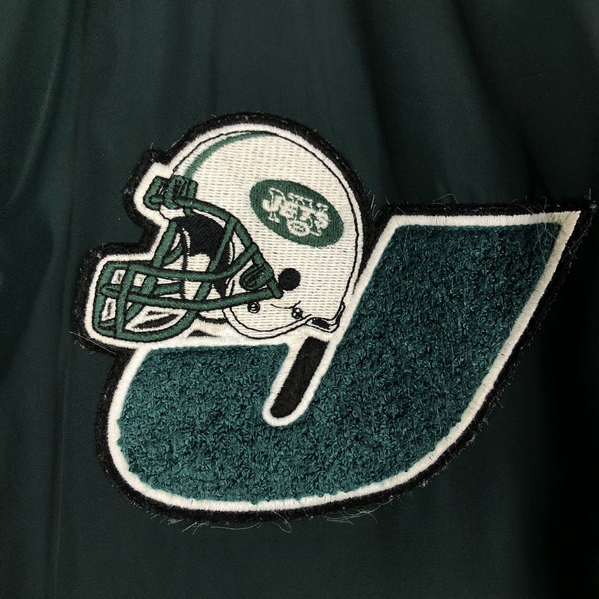 Japanese Brand 📌Vintage Bomber Jacket NFL New York Jets Big Logo Size US L / EU 52-54 / 3 - 18 Thumbnail