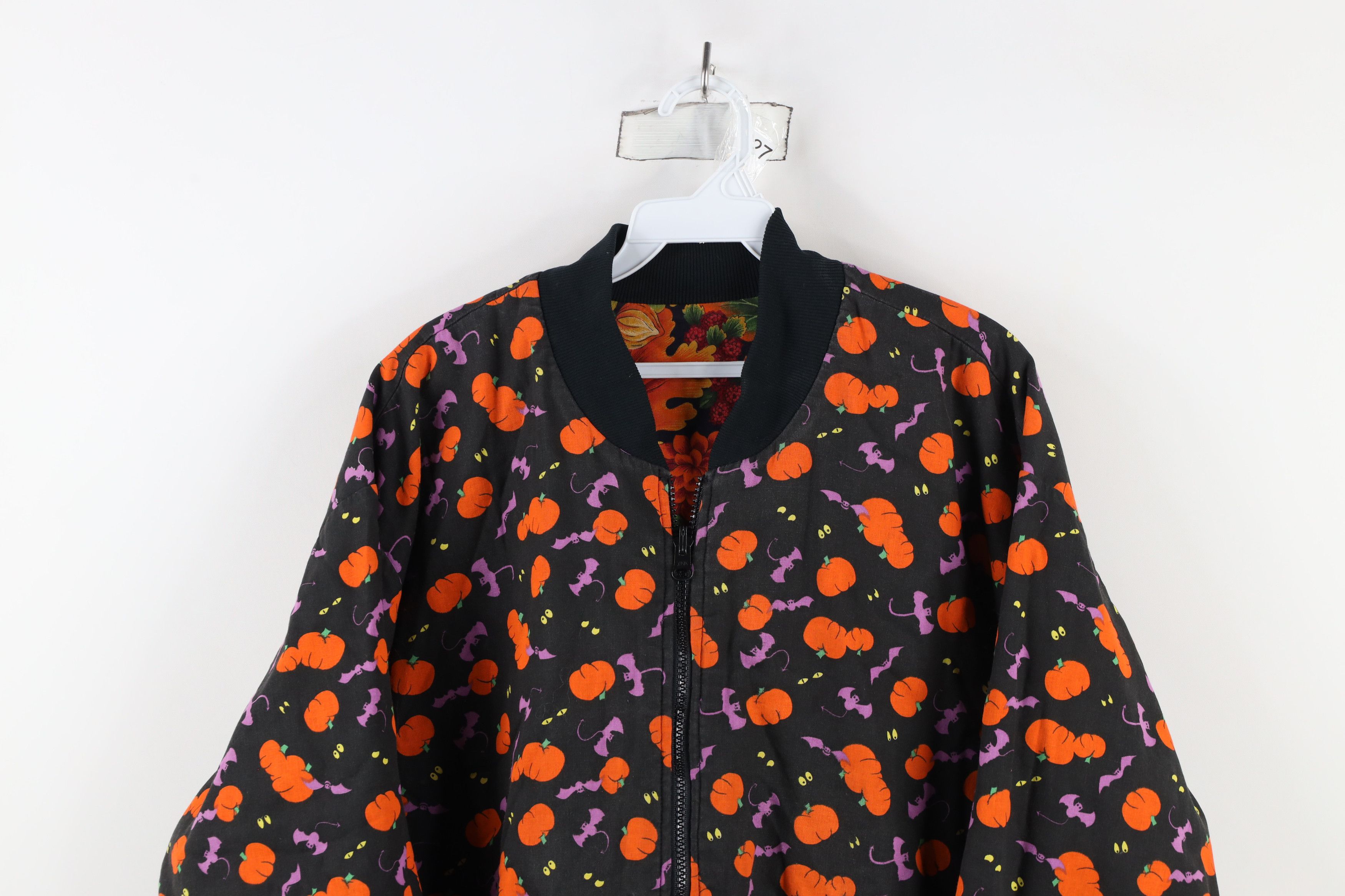 Vintage Vintage 90s Streetwear Reversible Autumn Bomber Jacket Size 3XL / US 20-22 - 9 Thumbnail