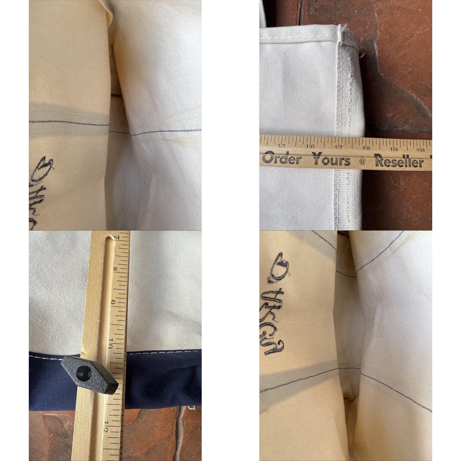 Vintage VINTAGE LL Bean Boat & Tote Canvas Bag 18x12 White/blue 90s Tote Unisex Adults Medium 18x12 Navy Blue Bag Width: 18 in Handled Cotton Mens/Womens Size ONE SIZE - 10 Thumbnail