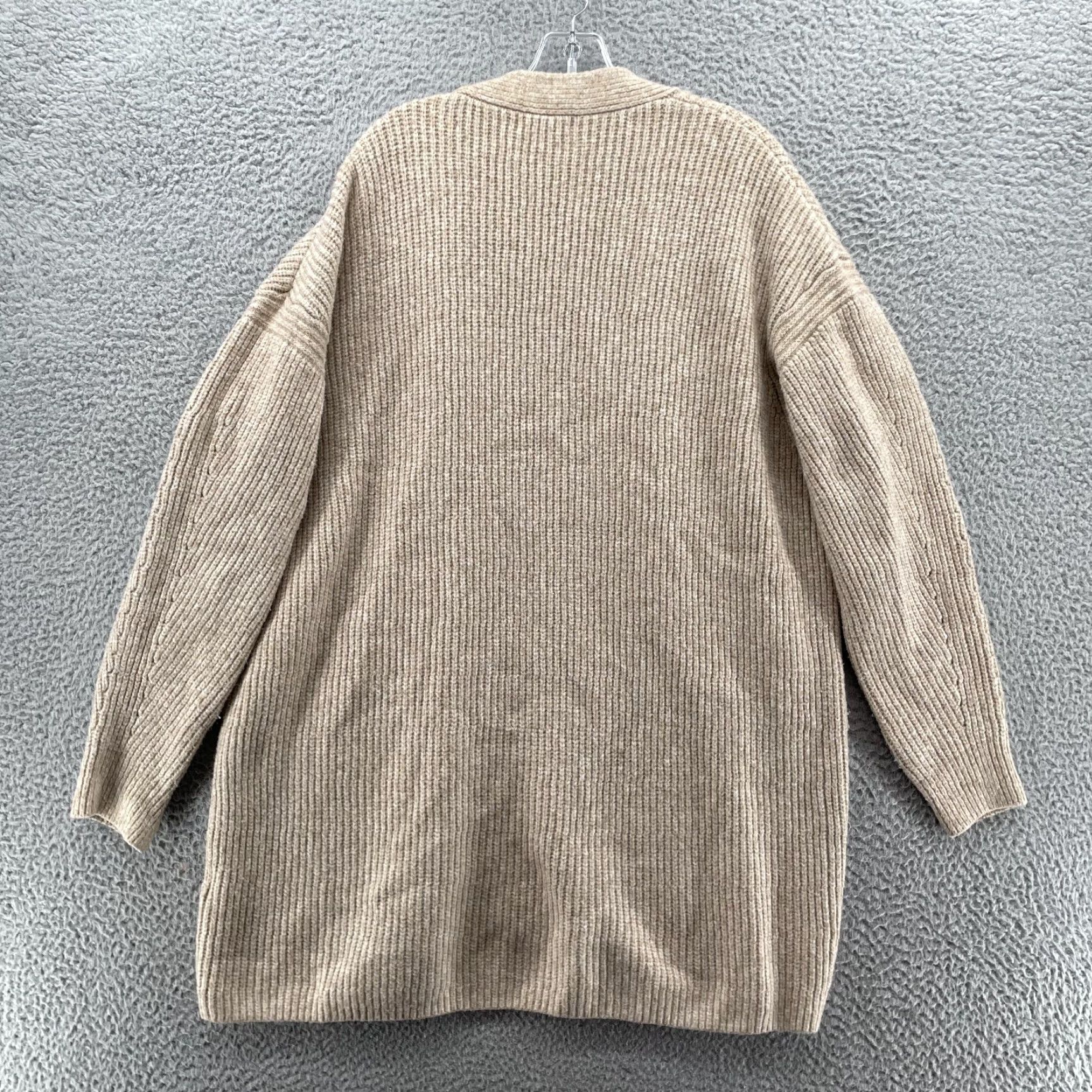 H&M H&M Open Cardigan Womens XXL Knit Corpcore Classic Travel Preppy Normcore Office Cardigan Womens 2XL Beige Knit Open 90s Preppy Travel Office Classic Size XXL / US 16-18 / IT 52-54 - 3 Thumbnail