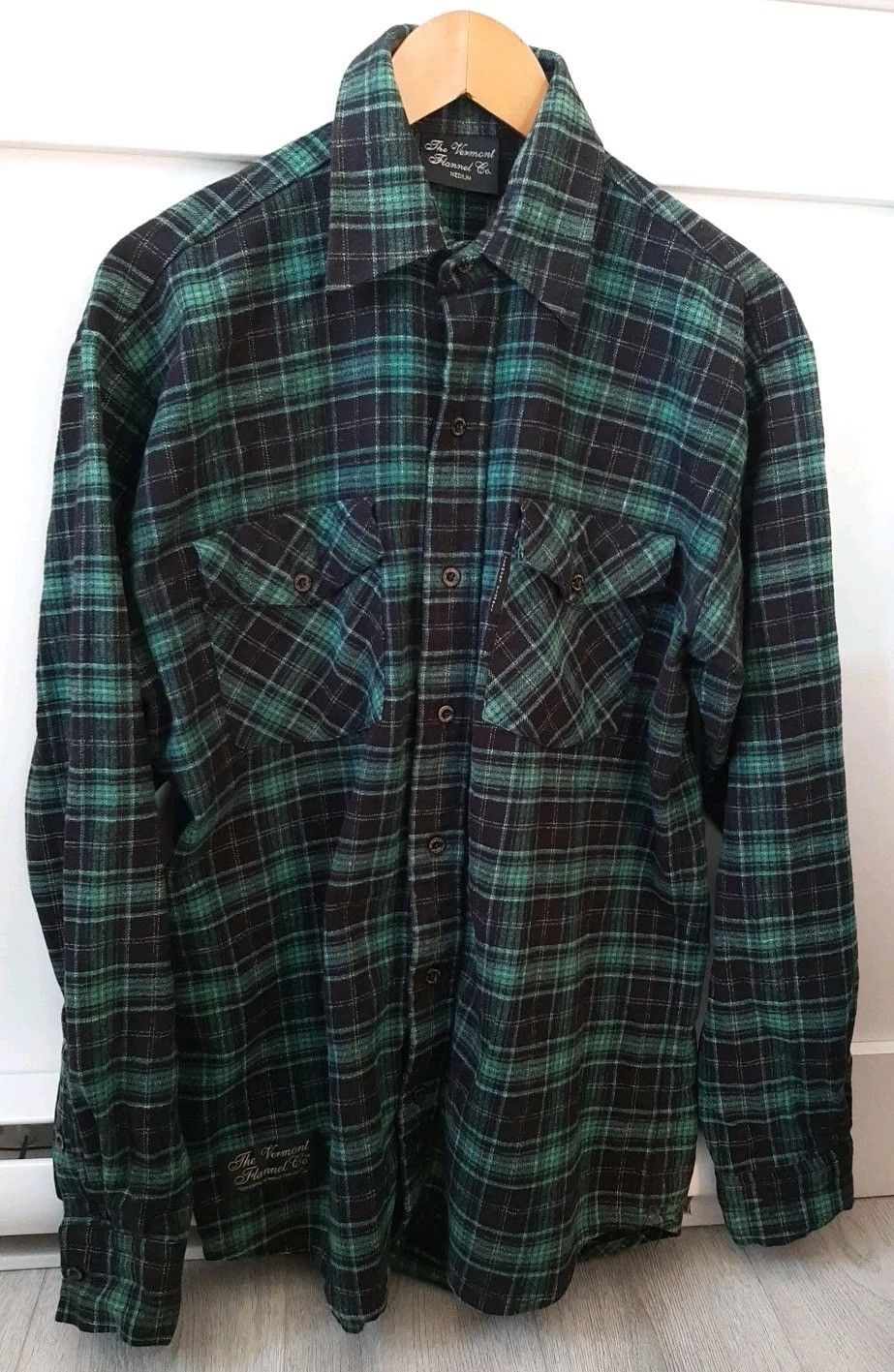 The Vermont Flannel Company The Vermont Flannel Co Green Black Plaid Flannel Shirt Size US M / EU 48-50 / 2 - 1 Thumbnail
