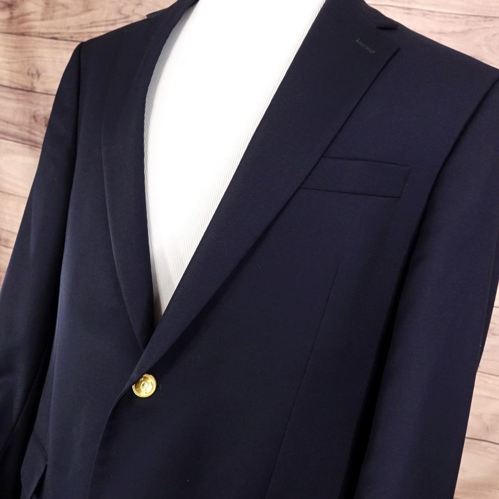 Ralph Lauren Lauren Ralph Coat Mens 42 Blue Blazer Two Button Notch Lapel Sport Size 42R - 2 Thumbnail