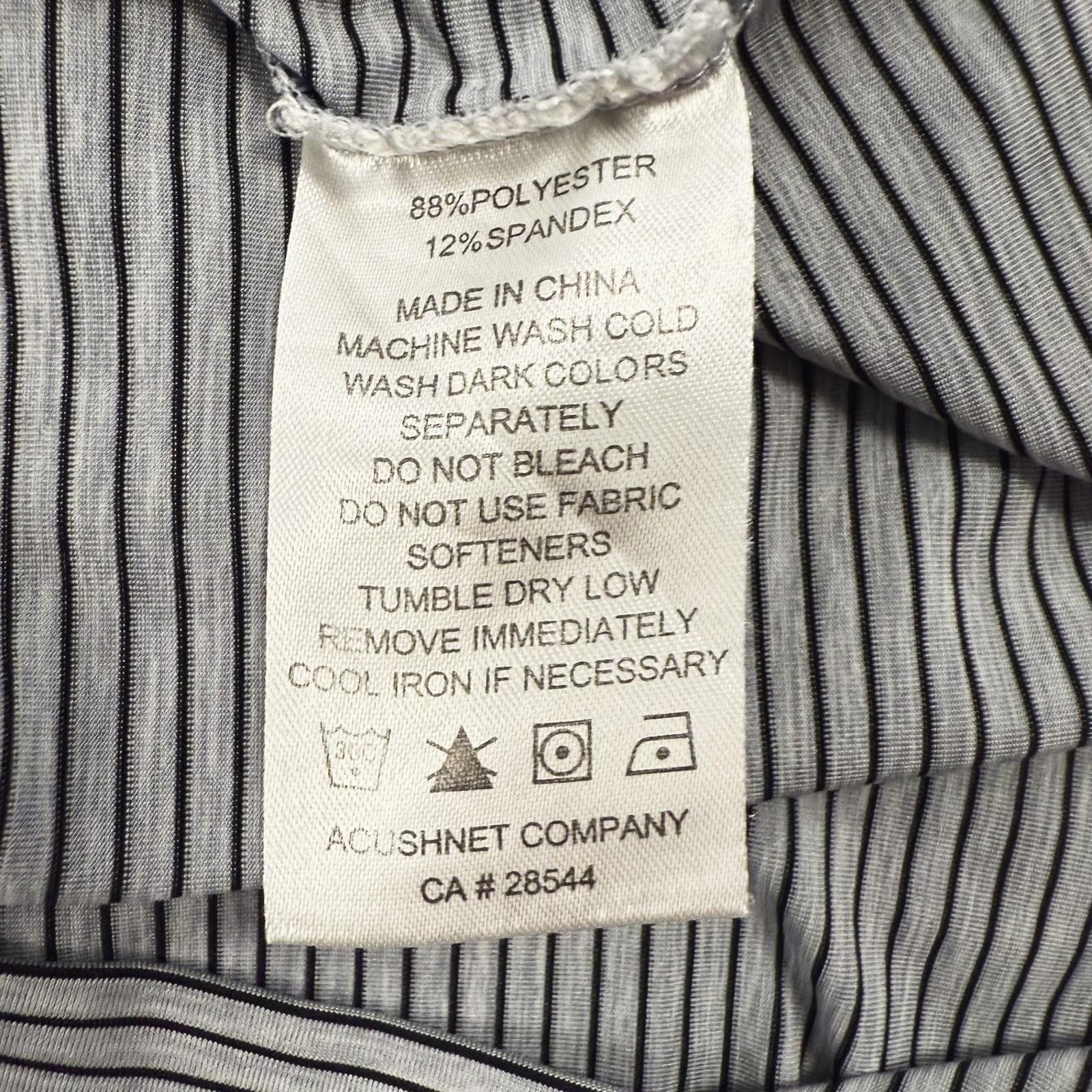 Footjoy FootJoy Golf Polo Shirt Mens XL Striped Stretch FJ Logo Size ONE SIZE - 7 Thumbnail