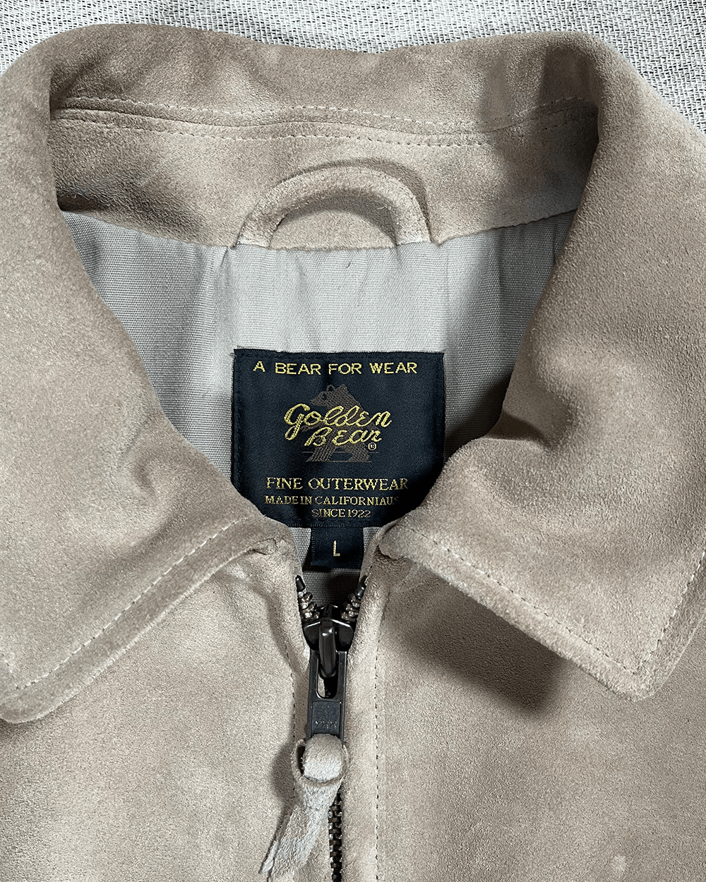 Golden Bear Golden Bear Heavy Weight ‘The Waterfront’ SZ L Suede Beige Size US L / EU 52-54 / 3 - 4 Thumbnail
