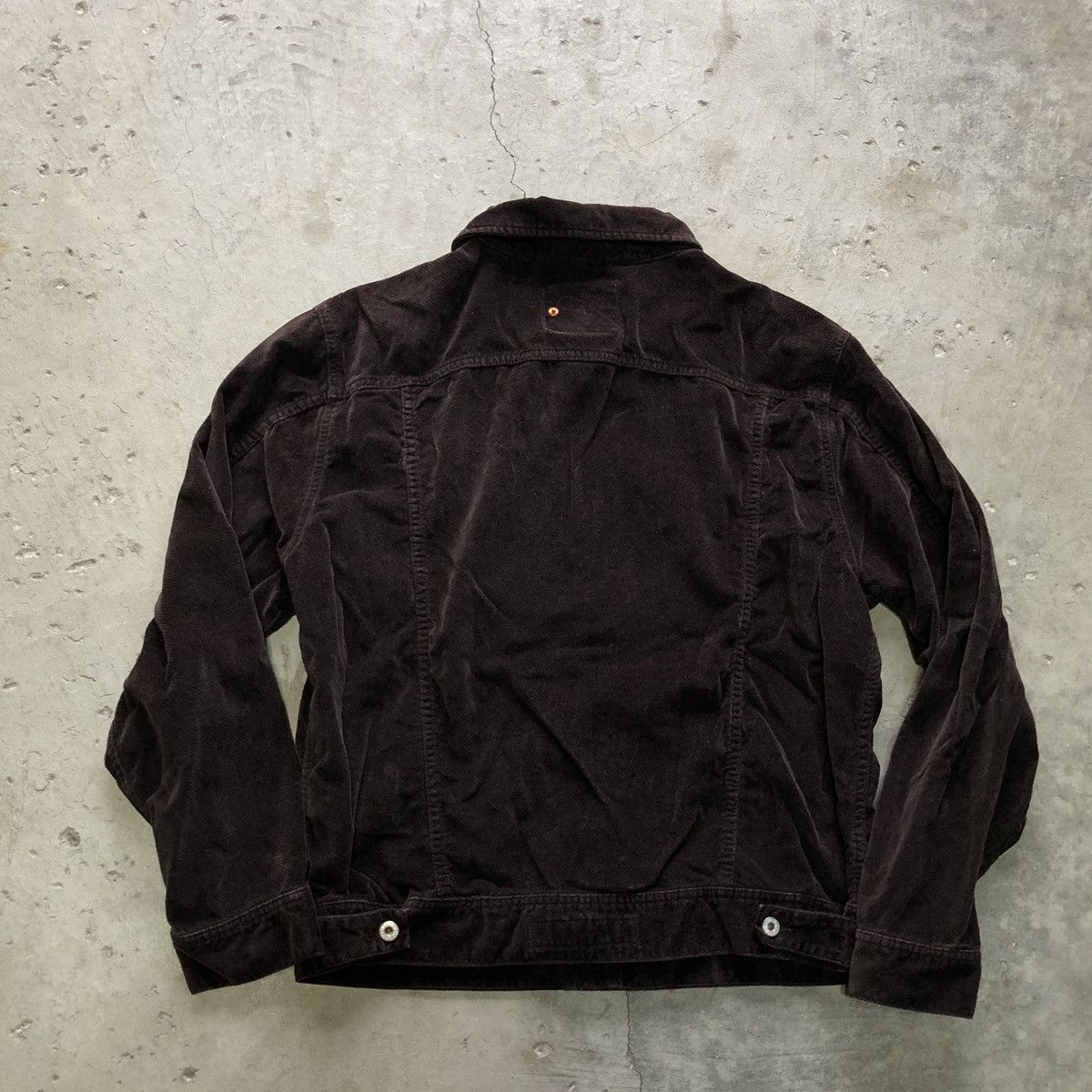 Guess × Vintage Vintage 90s Guess Brown Corduroy Trucker Jacket Size US L / EU 52-54 / 3 - 5 Thumbnail