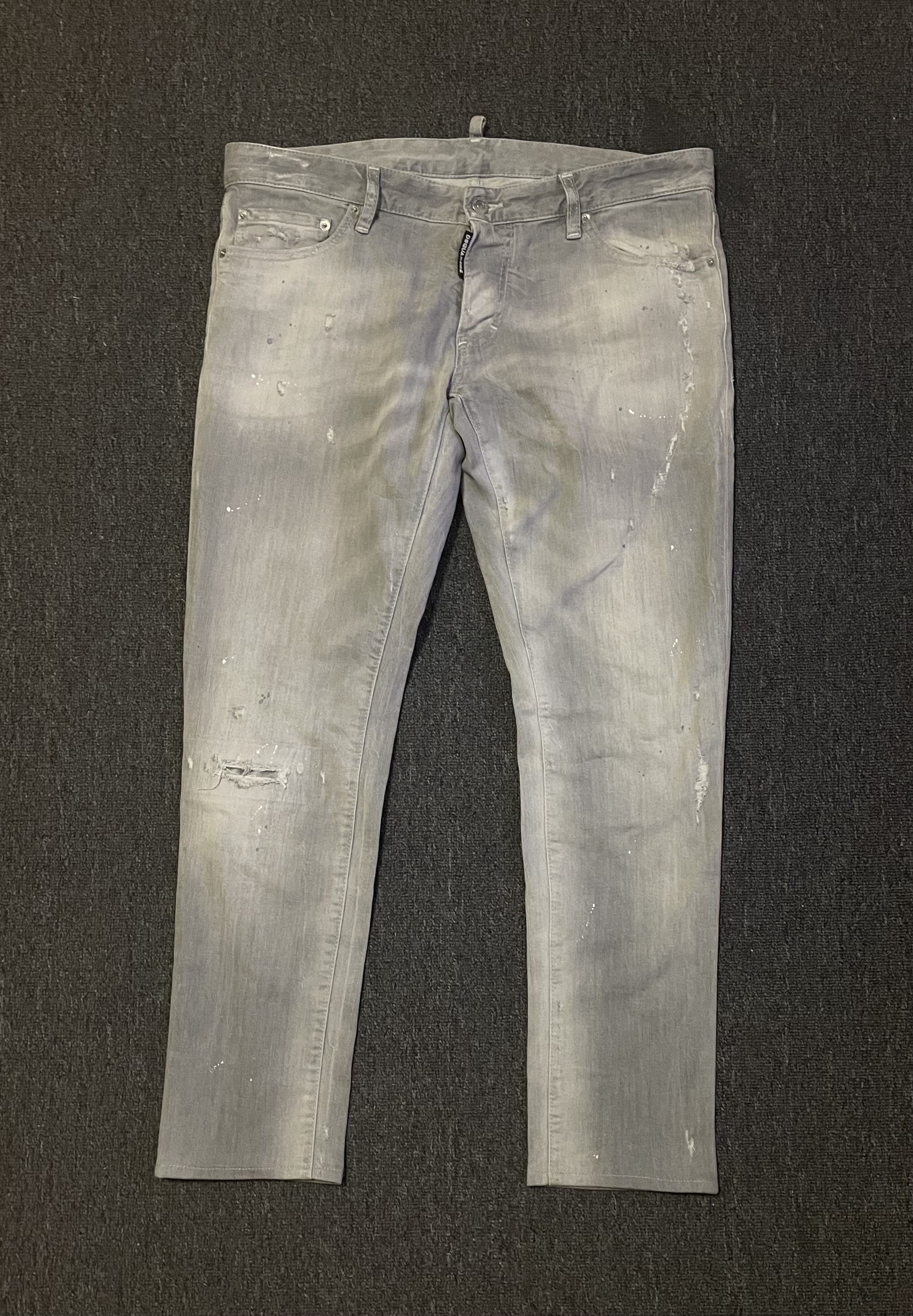 Dsquared2 Dsquared2 gray denim jeans size 52/36 Size US 36 / EU 52 - 1 Thumbnail