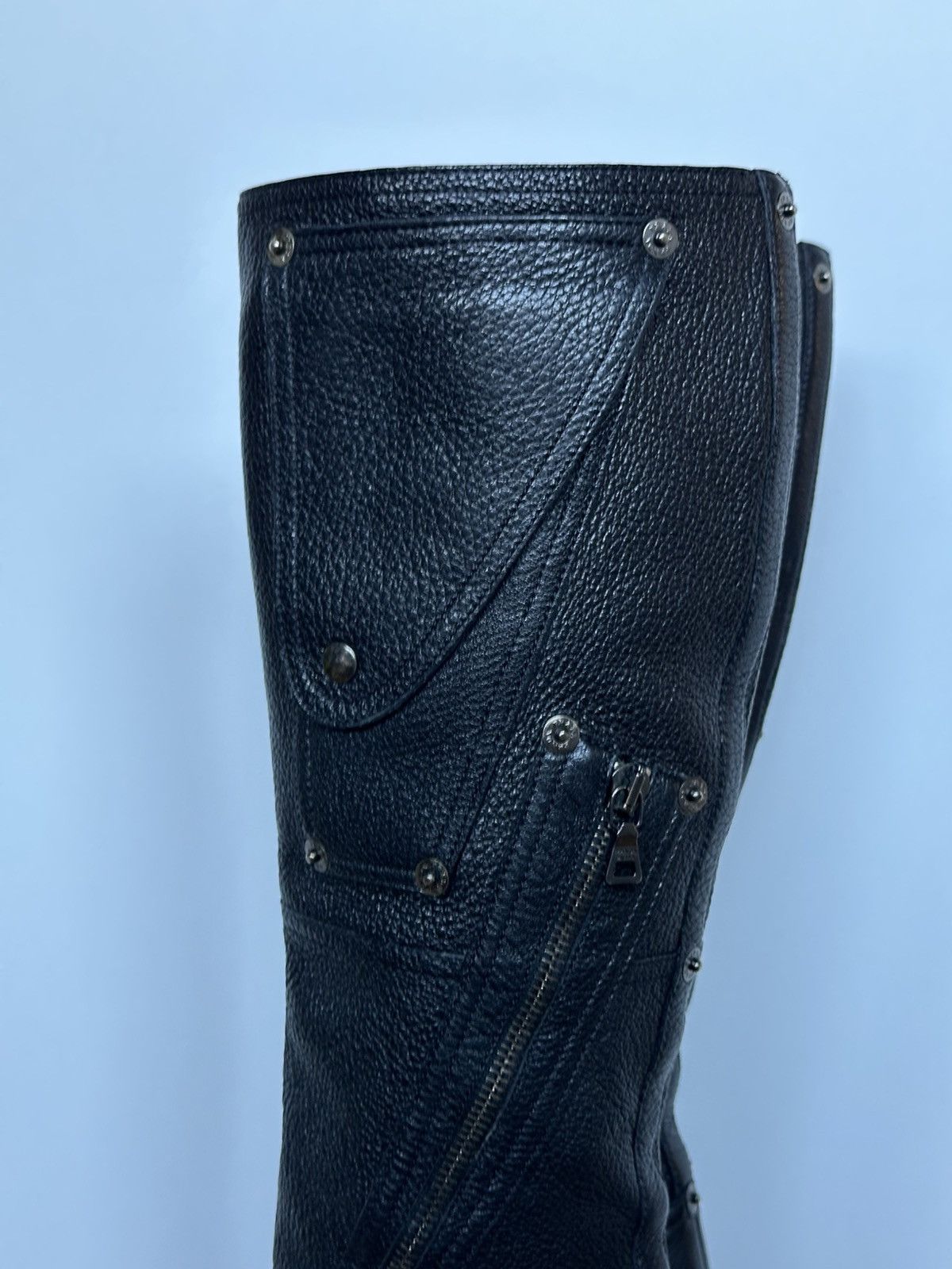 Prada Prada Leather rare high boots lots of details Size US 6.5 / IT 36.5 - 8 Thumbnail