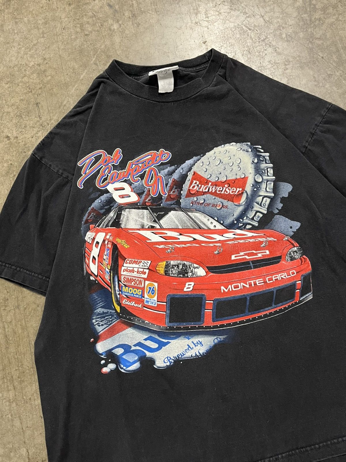 NASCAR × Vintage NASCAR vintage Budweiser beer 90s graphic shirt rare hype Size US XL / EU 56 / 4 - 4 Thumbnail