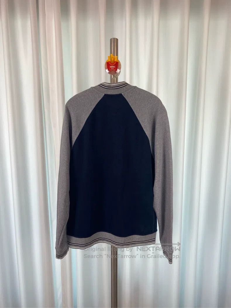 Hermes Hermes Black and Gray Contrast Embroidered Baseball Jacket Size US L / EU 52-54 / 3 - 2 Thumbnail