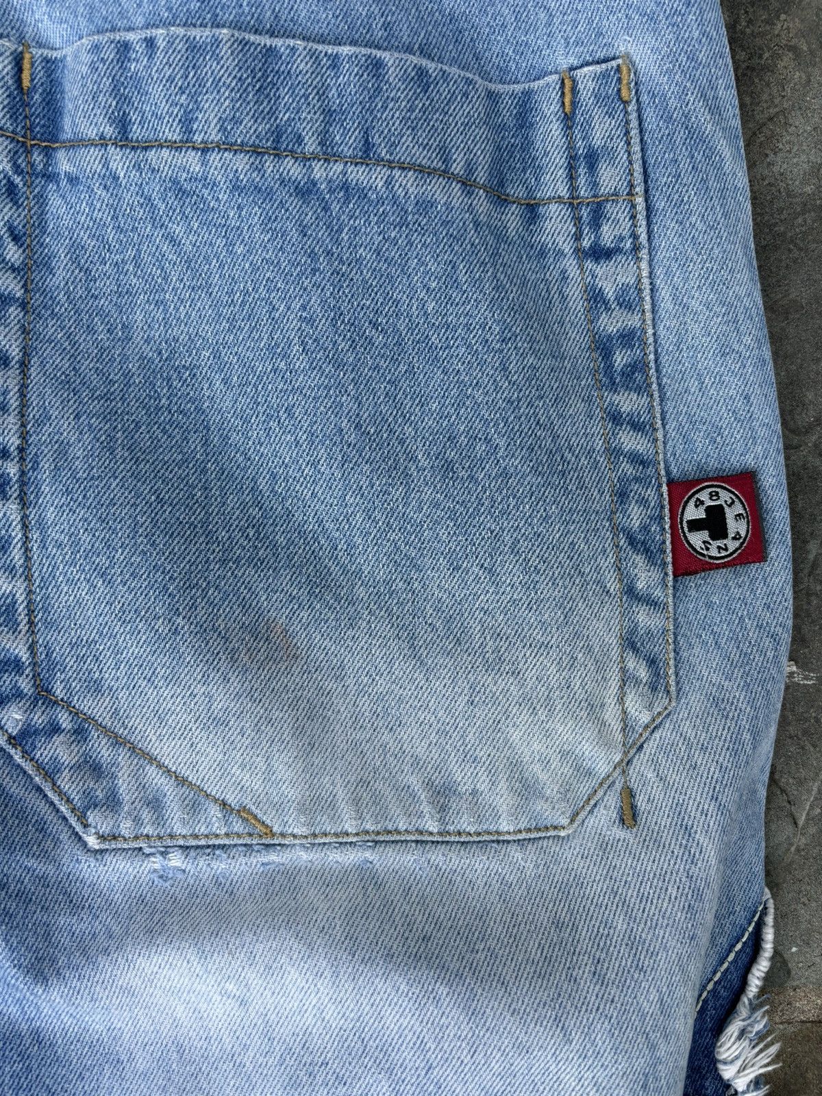 Vintage Vintage Jnco Style 48 Star Embroidered Jeans Y2K Size US 31 - 10 Thumbnail