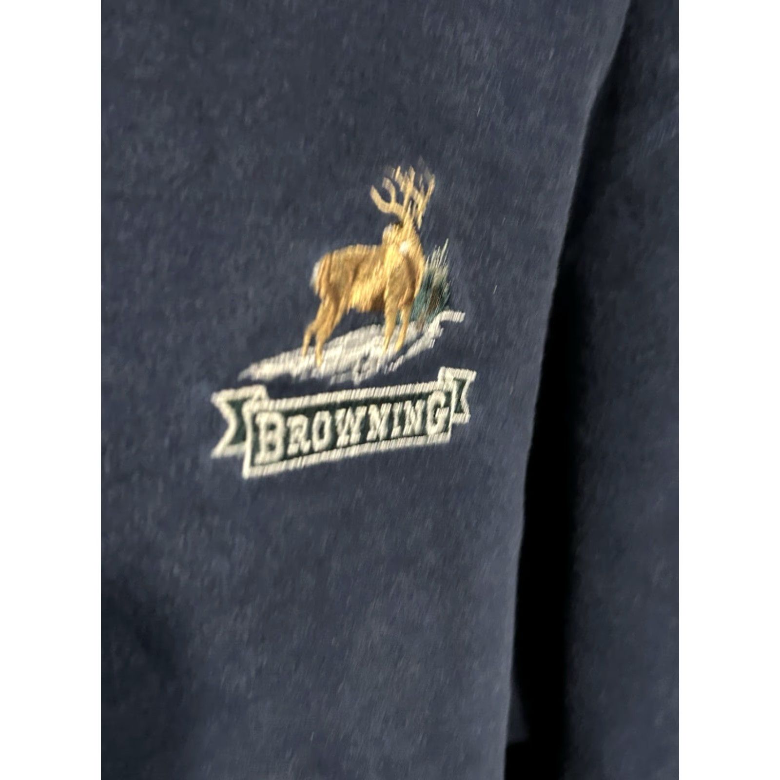 Vintage VINTAGE Browning Long Sleeve Polo Shirt Men 2XL Navy Blue Deer Hunting Buttons Shirt Regular Fit Casual, Travel, Activewear Mens Size US XXL / EU 58 / 5 - 7 Thumbnail