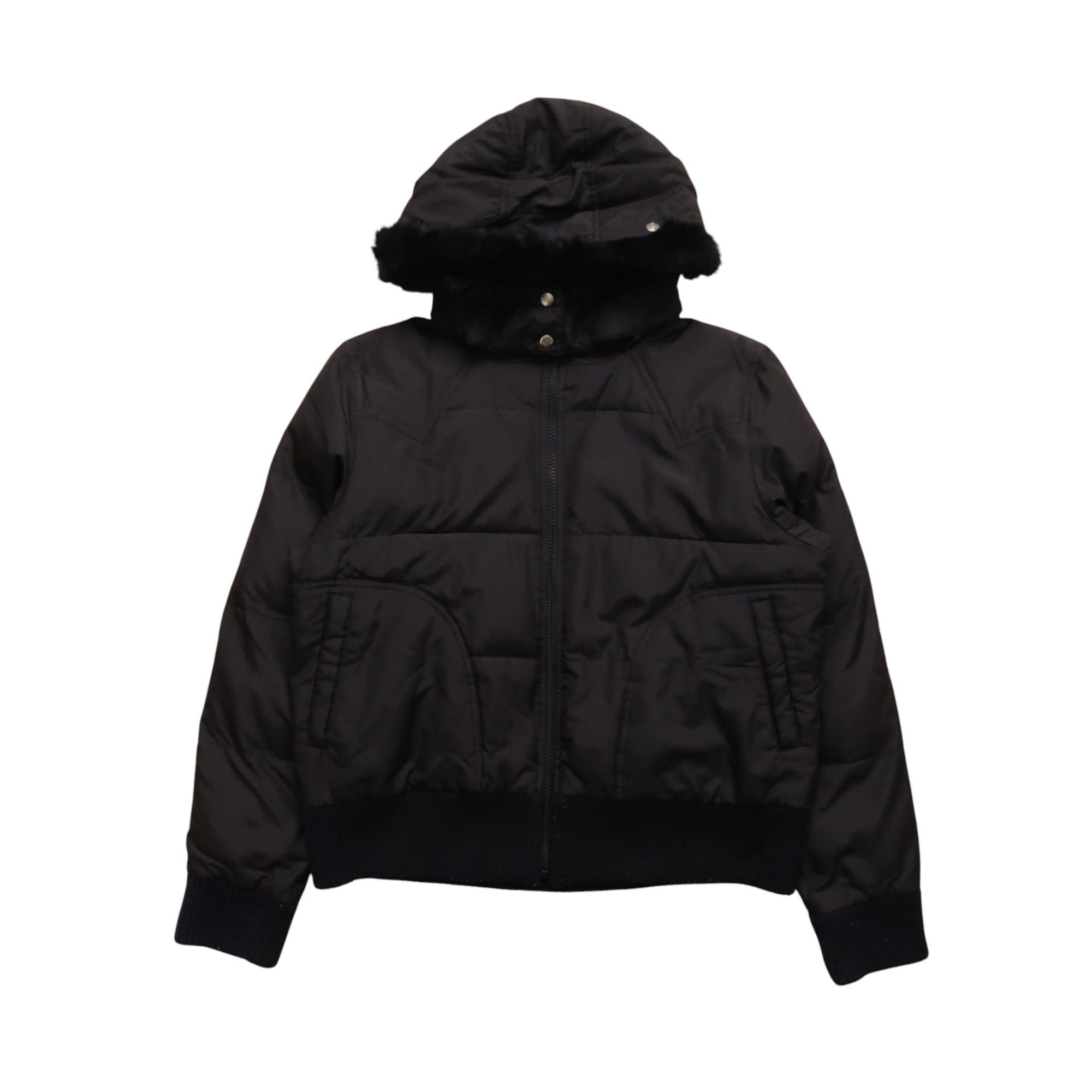 MCM 1990s MCM OTC Padded Down Jacket Fur Faux Size L / US 10 / IT 46 - 1 Thumbnail