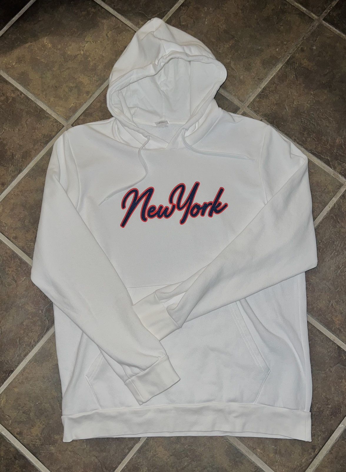 Vintage VINTAGE NEW YORK HOODIE Size US XL / EU 56 / 4 - 1 Thumbnail