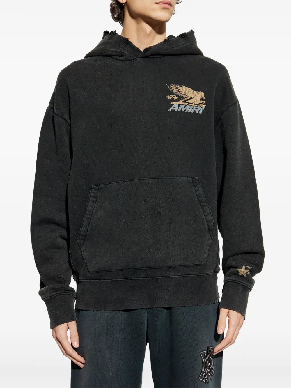 Amiri o1h1sh10525 Pegasus Hoodie in Black Size US XXL / EU 58 / 5 - 2 Thumbnail