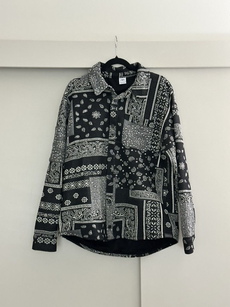 Zara ZARA Bandana Patchwork Jacket [L] Size US L / EU 52-54 / 3 - 1 Thumbnail