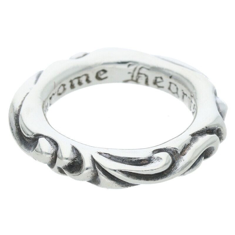 Chrome Hearts Scroll Band Silver Ring