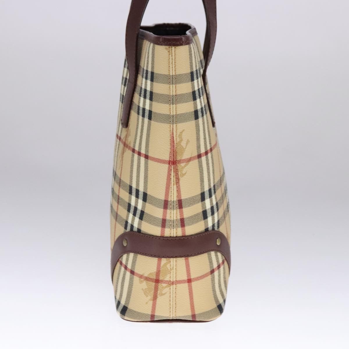 Burberry Burberry Nova Check Tote Bag Pvc Leather Beige Size ONE SIZE - 3 Thumbnail
