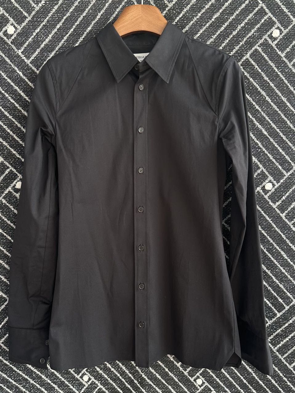 Bottega Veneta Bottega Veneta Black Cotton Button Up Shirt Size 36 Size XS / US 0-2 / IT 36-38 - 1 Thumbnail