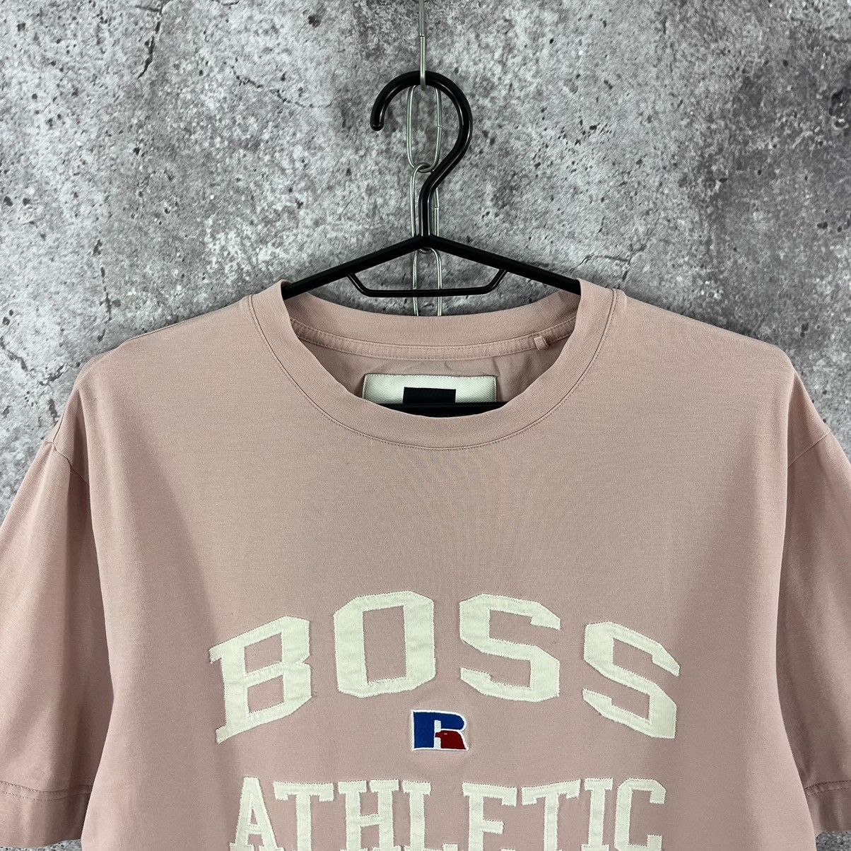 Hugo Boss Hugo Boss x Russel Athletic T-Shirt Big Logo Pink Size M Size US M / EU 48-50 / 2 - 2 Thumbnail