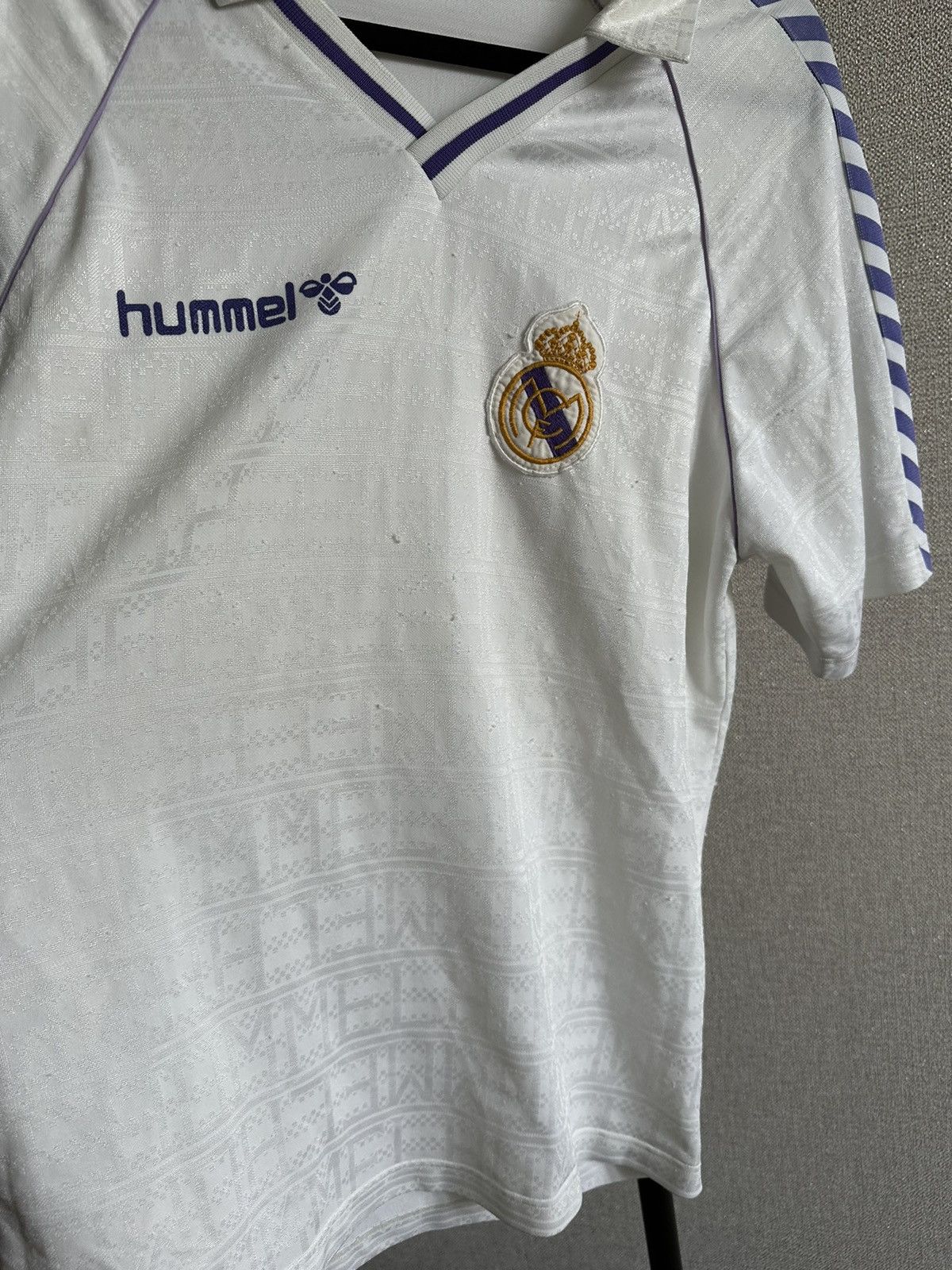 Hummel 1986 Real Madrid Hummel Rare Home Soccer Jersey Size US XL / EU 56 / 4 - 9 Thumbnail