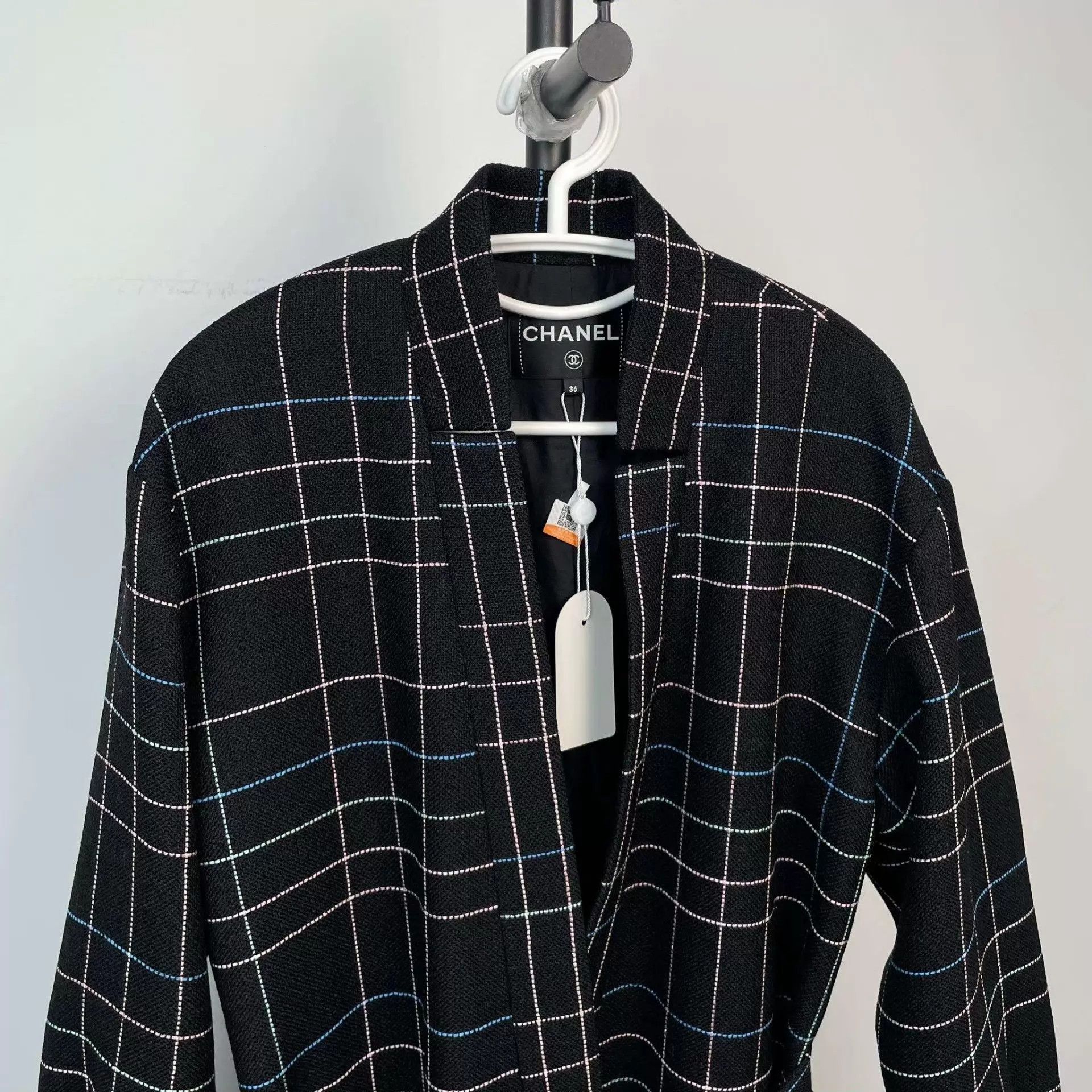 Chanel Chanel Wool 24S Tie-Front Jacket Black Size 36 Size XS / US 0-2 / IT 36-38 - 9 Thumbnail