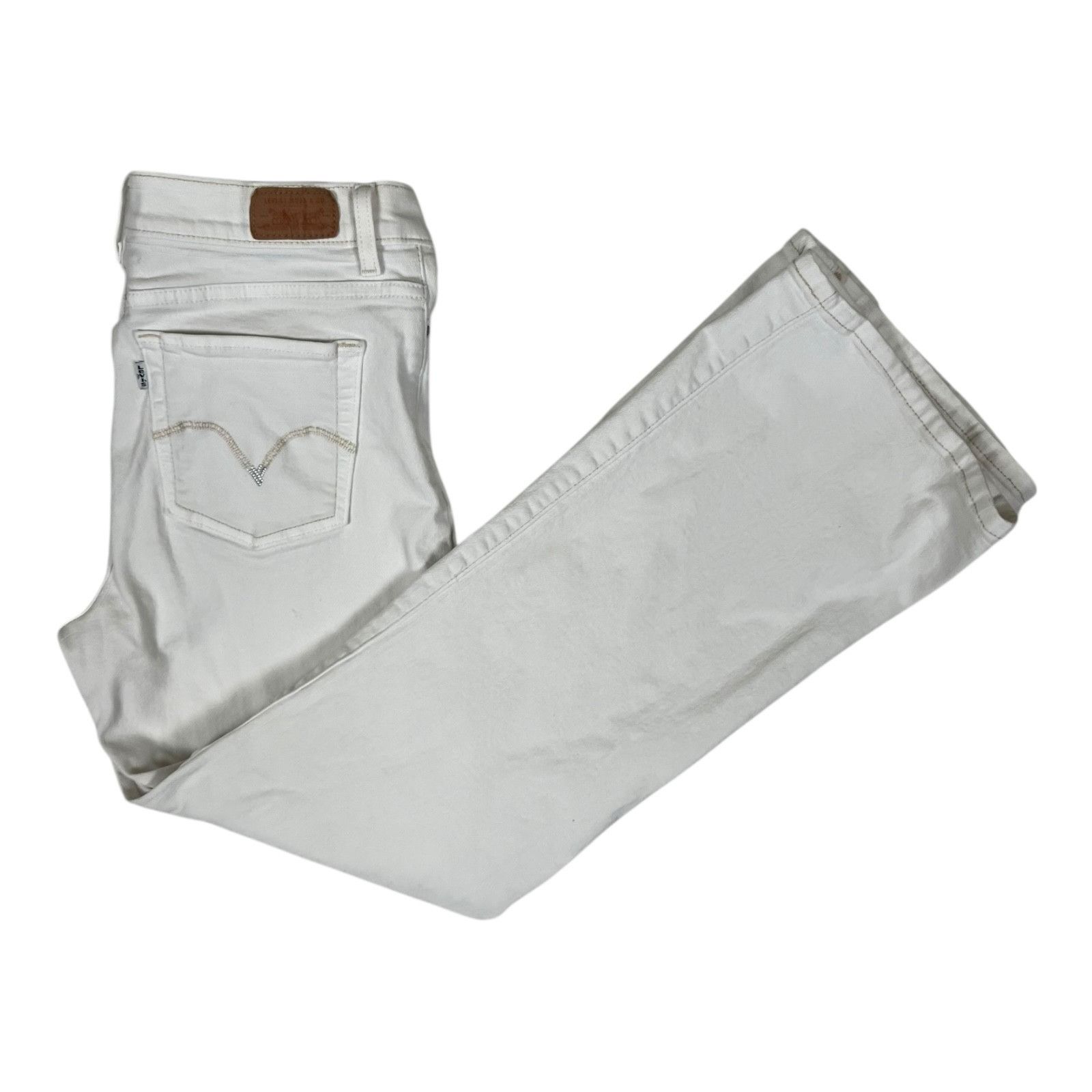 Levi's Vintage Levi's Perfectly Slimming 512 Bootcut White Denim Je Size 30" / US 8 / IT 44 - 1 Thumbnail
