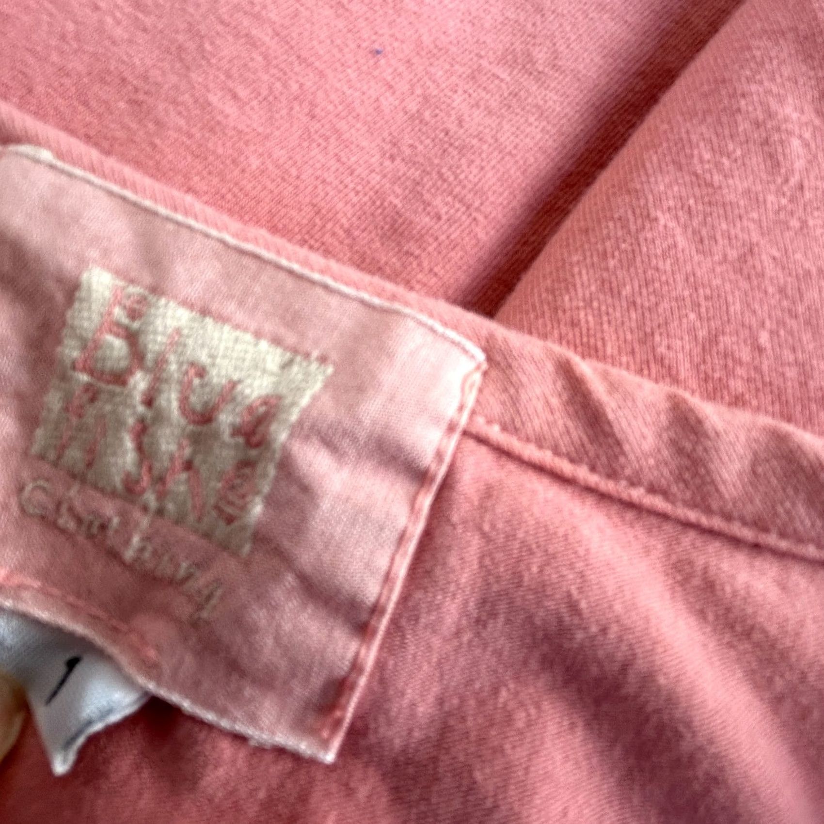 Vintage Blue Fish Womens Boat Neck Hand Printed 3/4 Sleeve Top Peach Size 1 Vintage No N/A Size XS / US 0-2 / IT 36-38 - 4 Thumbnail