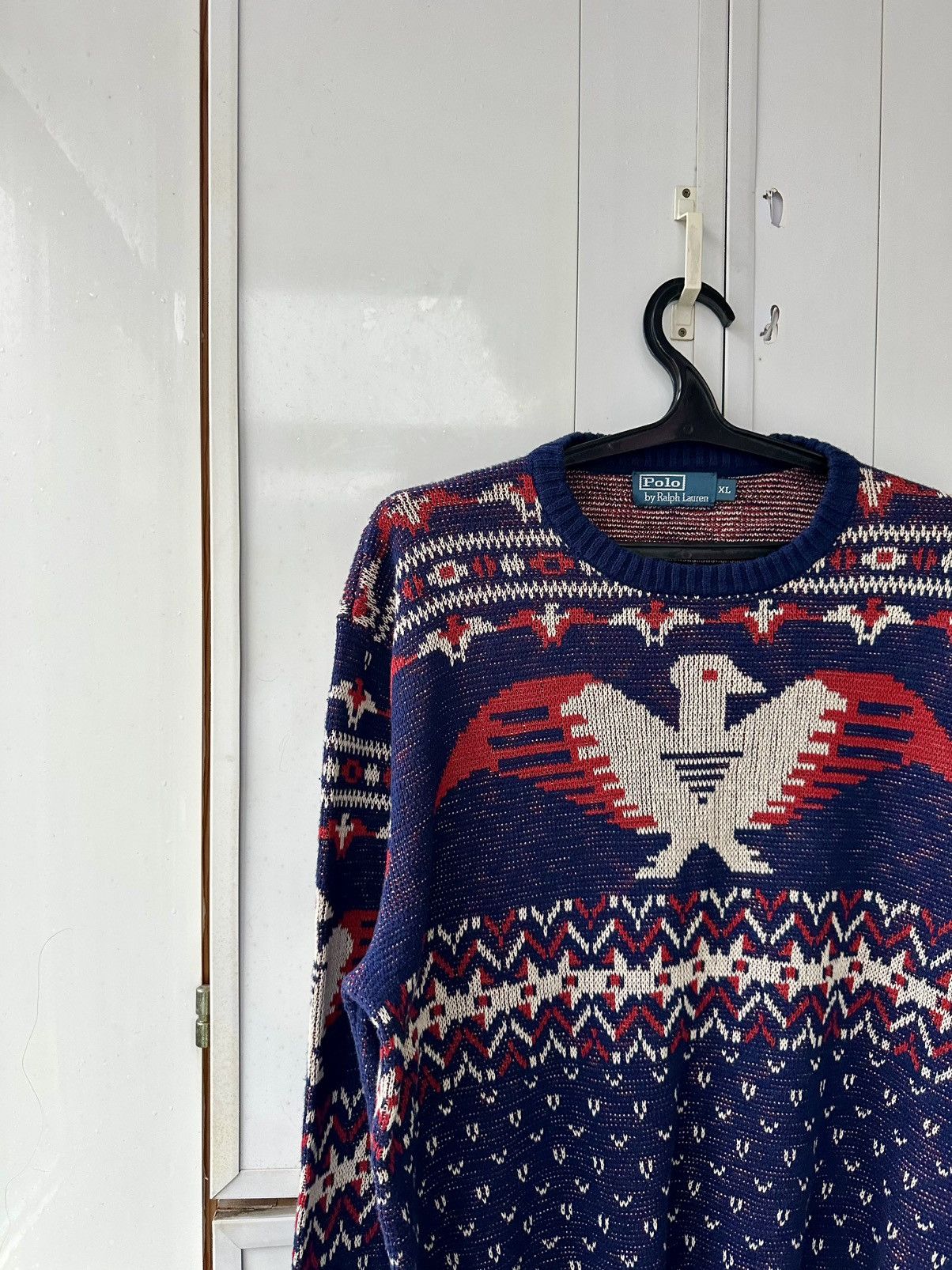 Polo Ralph Lauren Vintage Polo Ralph Lauren Aztec Knit Sweater Size US XL / EU 56 / 4 - 3 Thumbnail