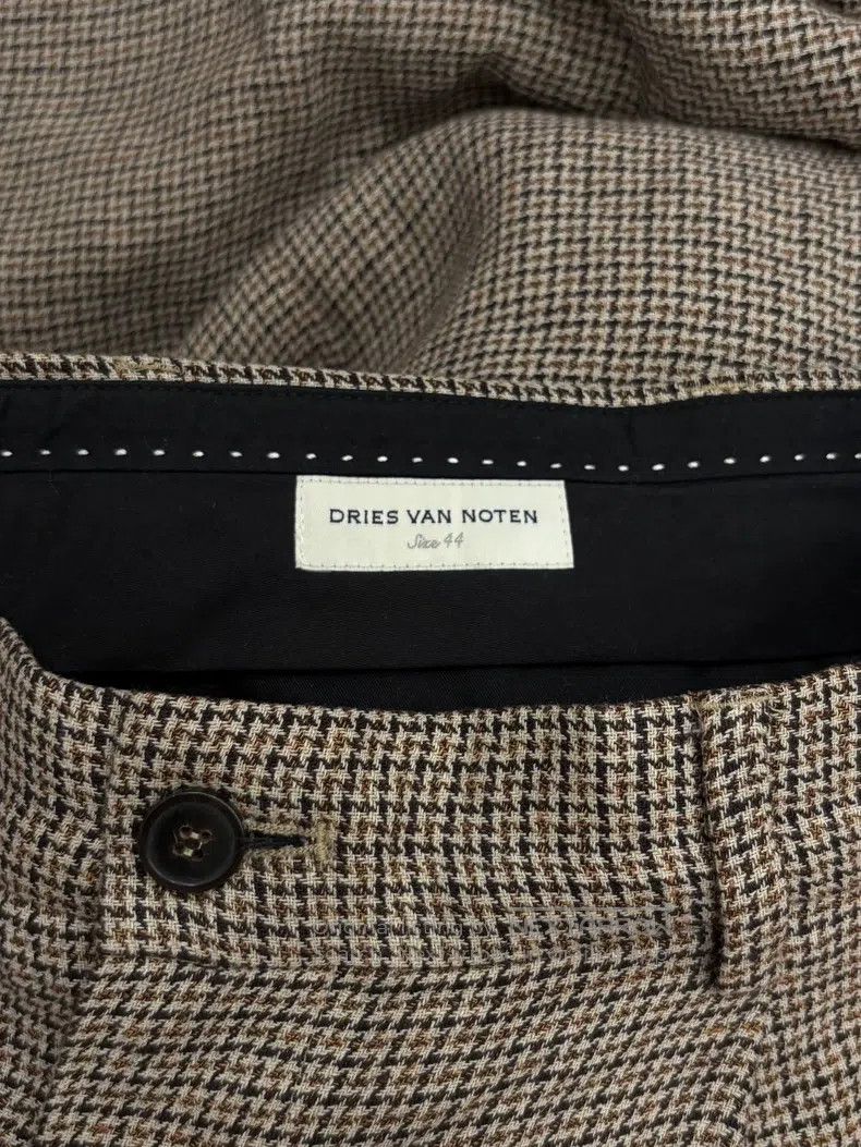 Dries Van Noten Dries Van Noten Houndstooth Linen Trousers Size US 28 / EU 44 - 3 Thumbnail