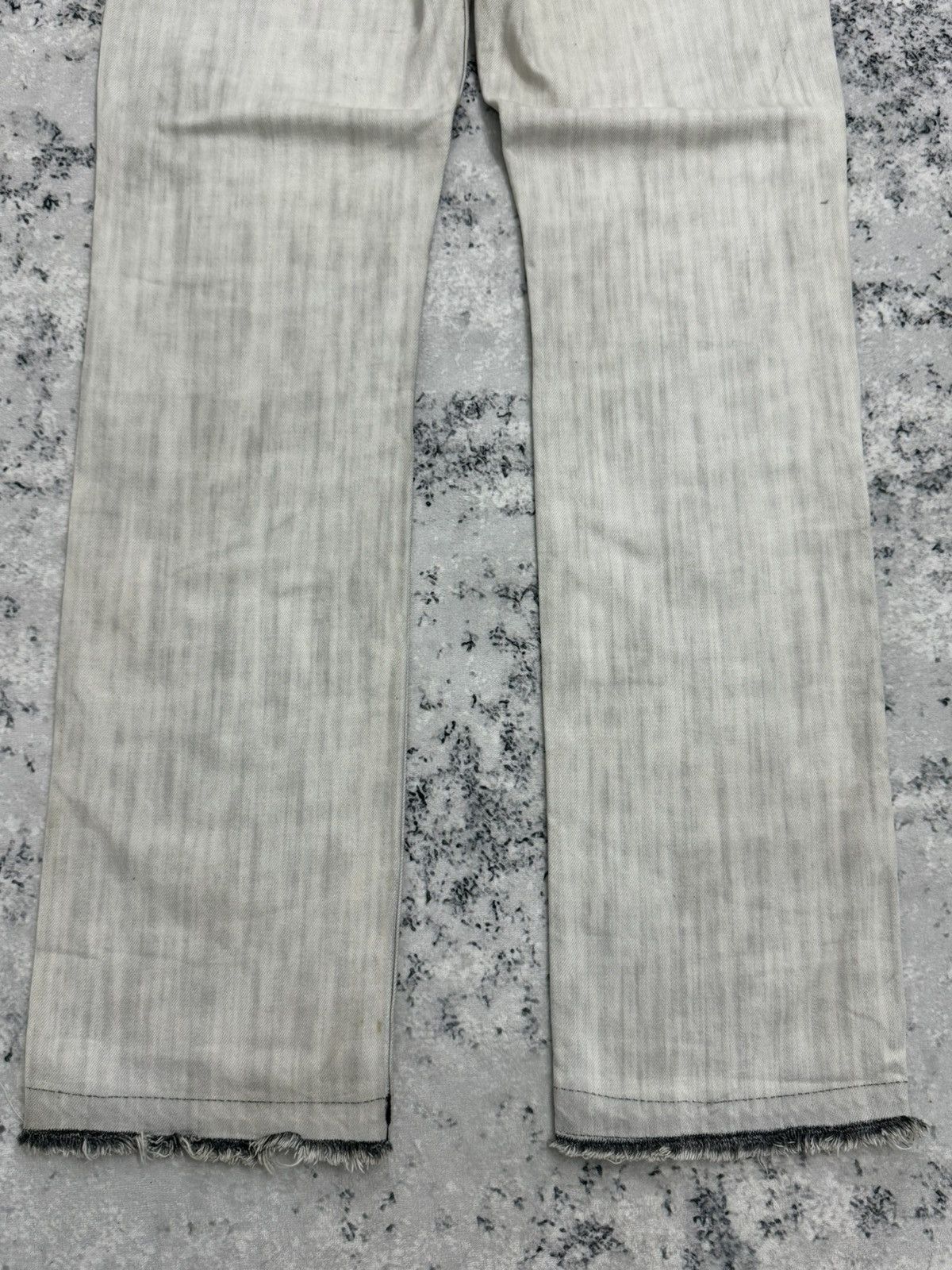 DKNY DKNY Double Waist Studs Released Hem Y2K Grey Straight Jeans Size US 32 / EU 48 - 14 Thumbnail