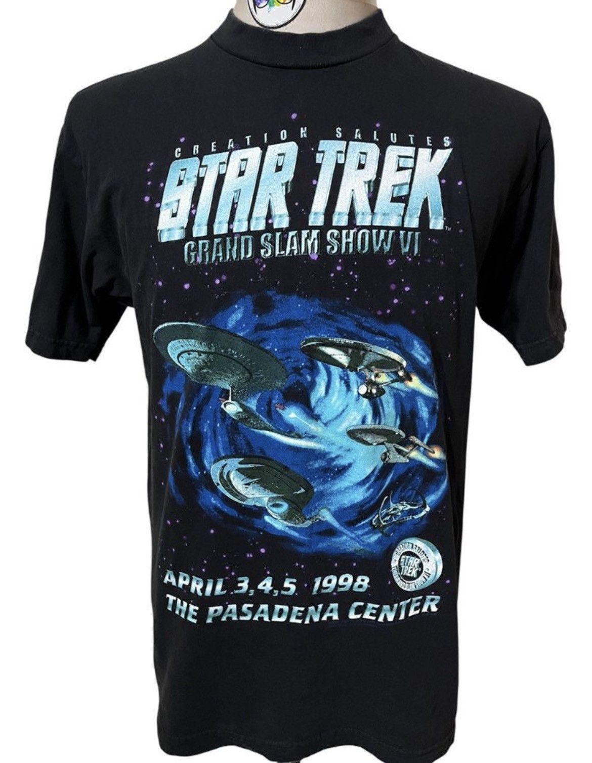Champs Sport Vintage 90s Star Trek Movie T shirt Size US L / EU 52-54 / 3 - 1 Thumbnail