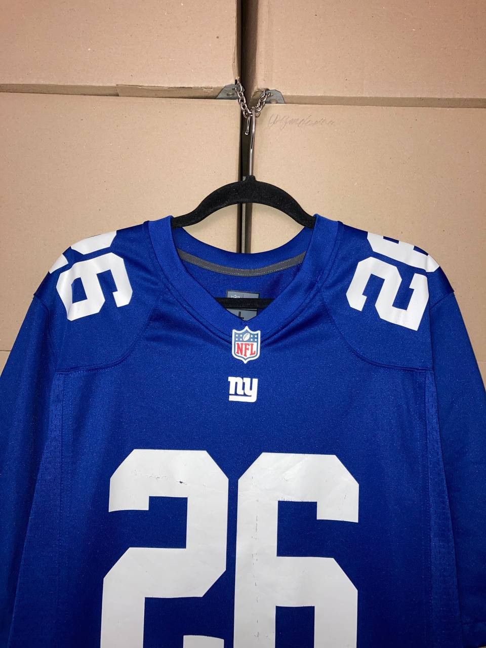Nike VINTAGE NEW YORK GIANTS BARKLEY #26 NFL FOOTBALL NIKE JERSEY Size US L / EU 52-54 / 3 - 7 Thumbnail